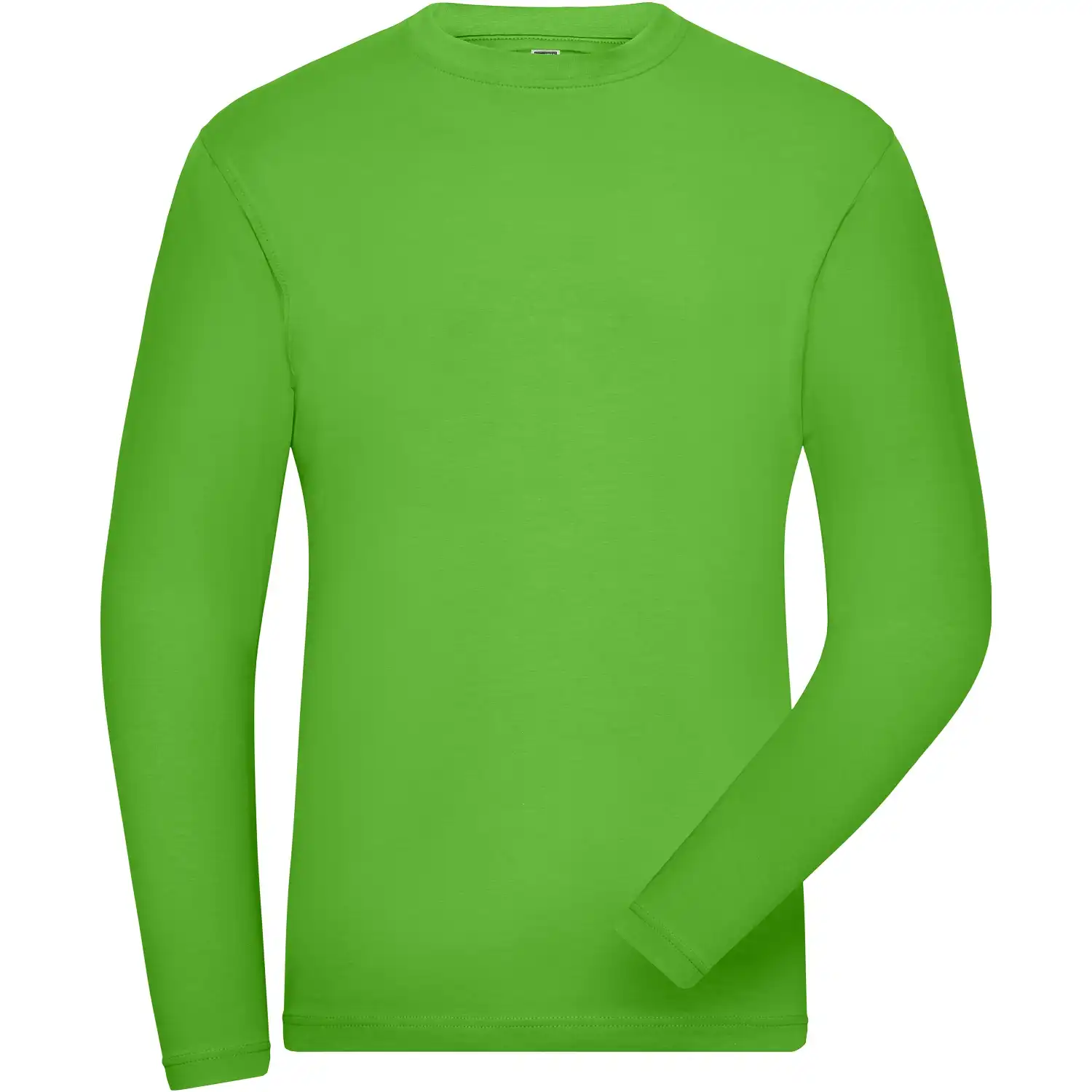 Bio Stretch Langarmshirt "JN1804" UV-Schutz in lime-green, L - Thumbnail 1