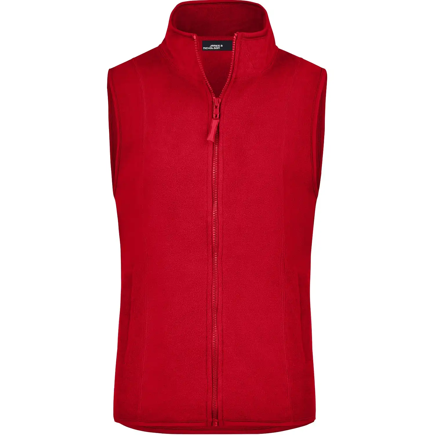Damen Microfleece-Weste "JN048" in Rot, L - Bild 1