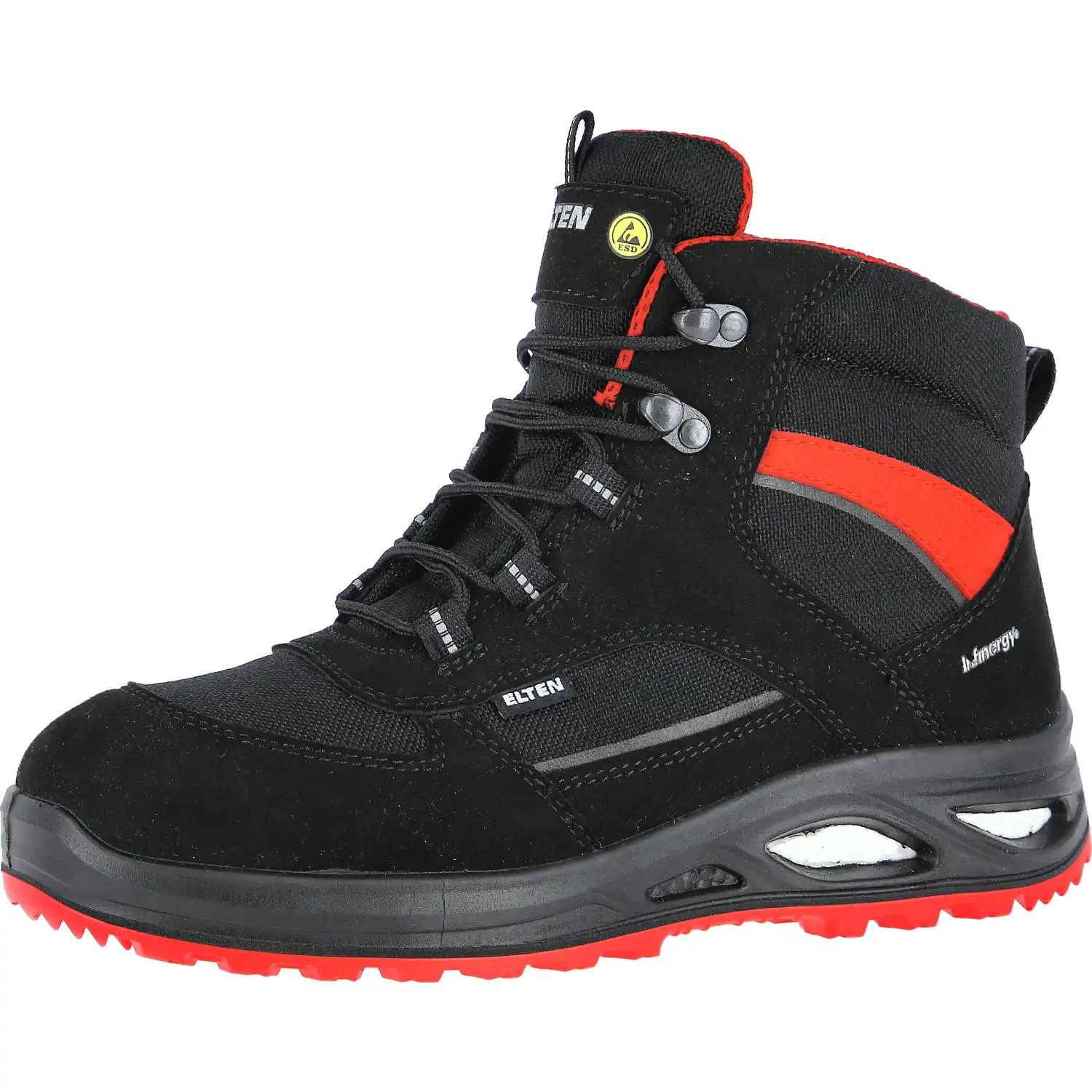 Damen Sicherheitshochschuhe S3 "HANNAH XXTL BLACK-RED MID"  in 39 - Thumbnail 1