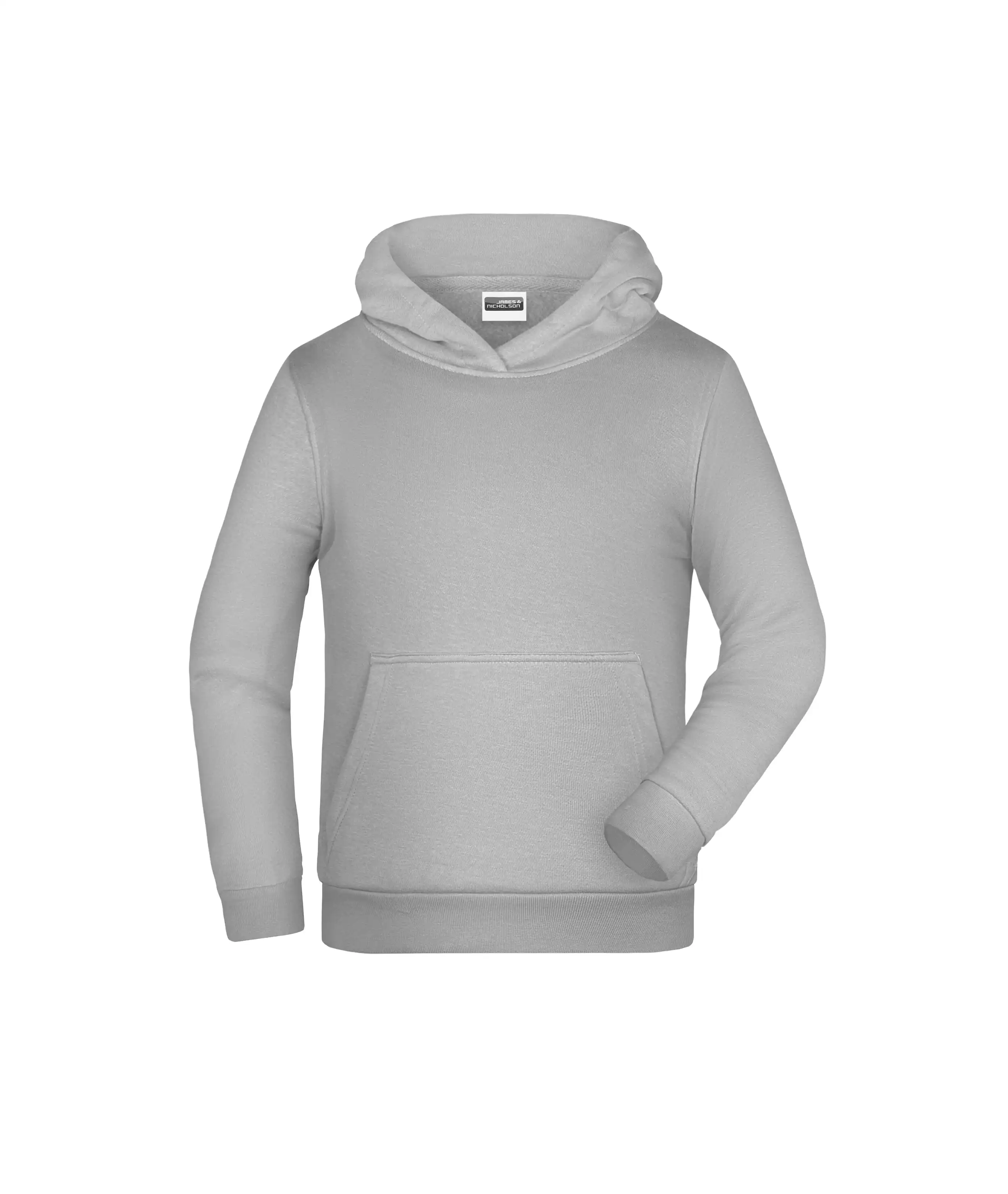 Kinder Basic Hoody Children "JN796K" in ash, L - Thumbnail 1