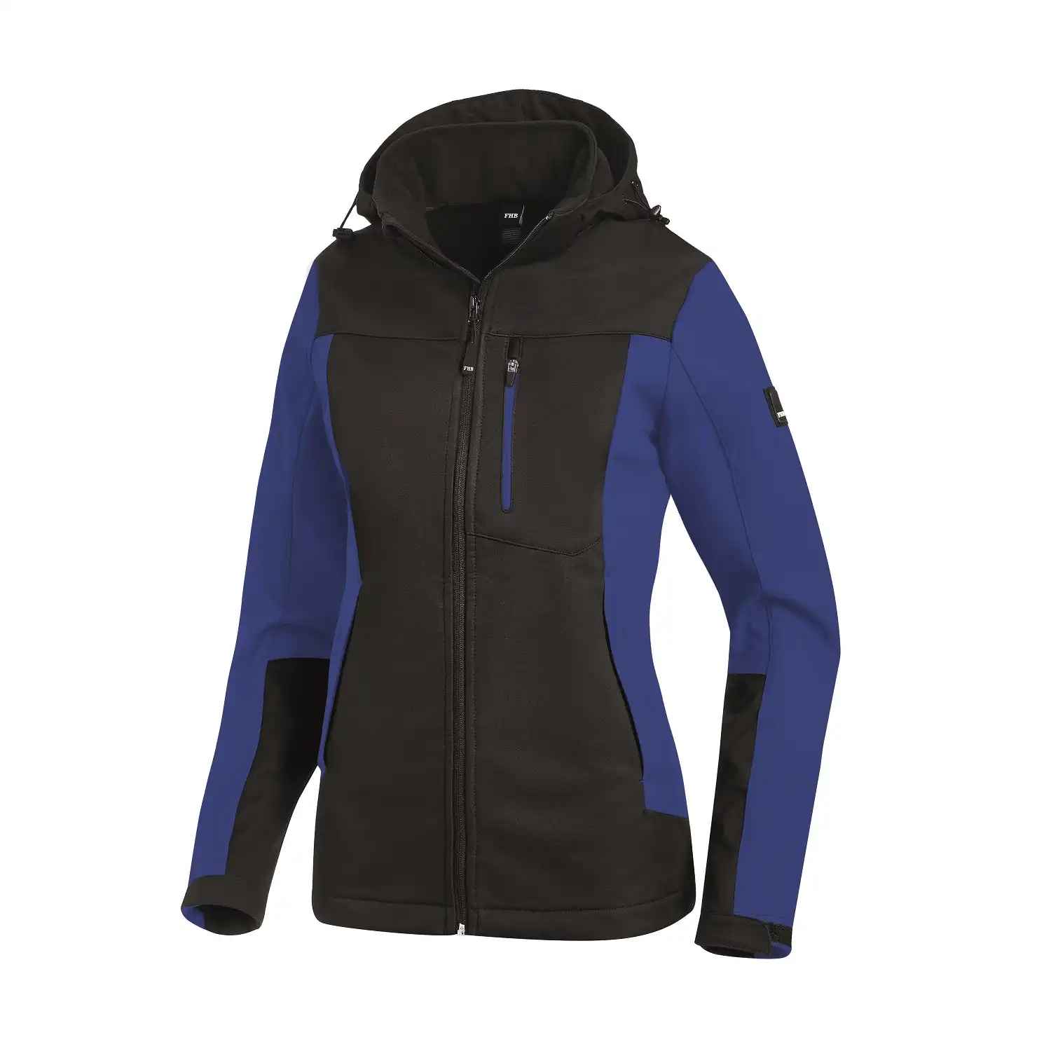 Damen Softshelljacke "JULIA" in royalblau/schwarz, S - Thumbnail 1