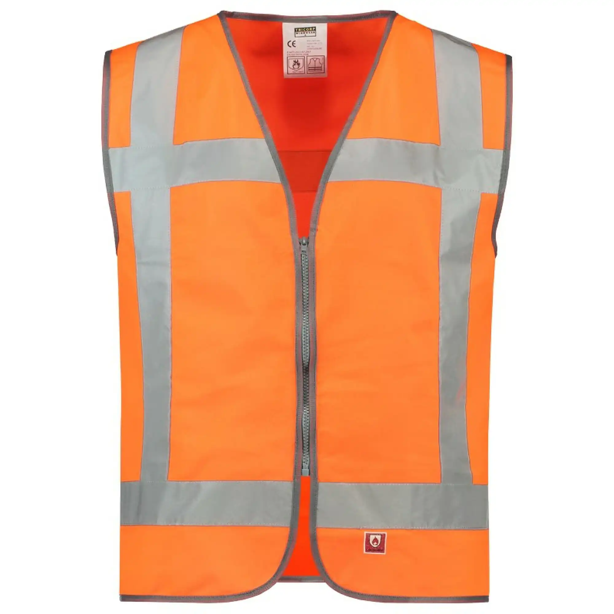 Flammschutz Warnweste RWS "453017" Safety in Orange, 3XL/4XL - Thumbnail 1