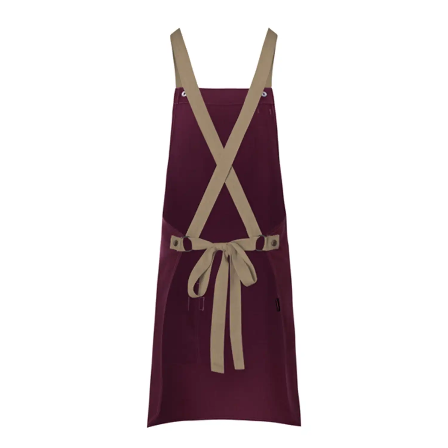 Latzschürze Urban-Look "LS 38" in aubergine - Thumbnail 2