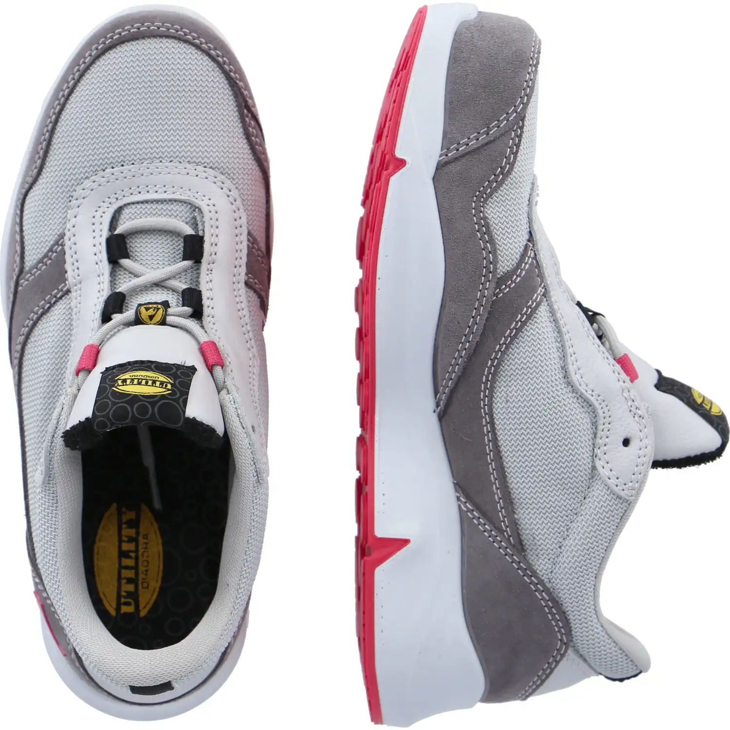 Damen Sicherheitshalbschuhe S1PL "ATHENA TEXT LOW" Violett/himbeerrot in 39 - Thumbnail 2