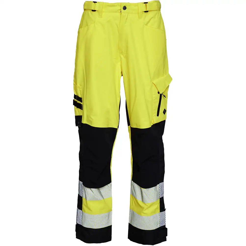 Warnschutz Stretch Regenhose "182403R" Visible in gelb/schwarz, L - Thumbnail 1