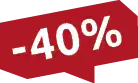 40% Rabatt