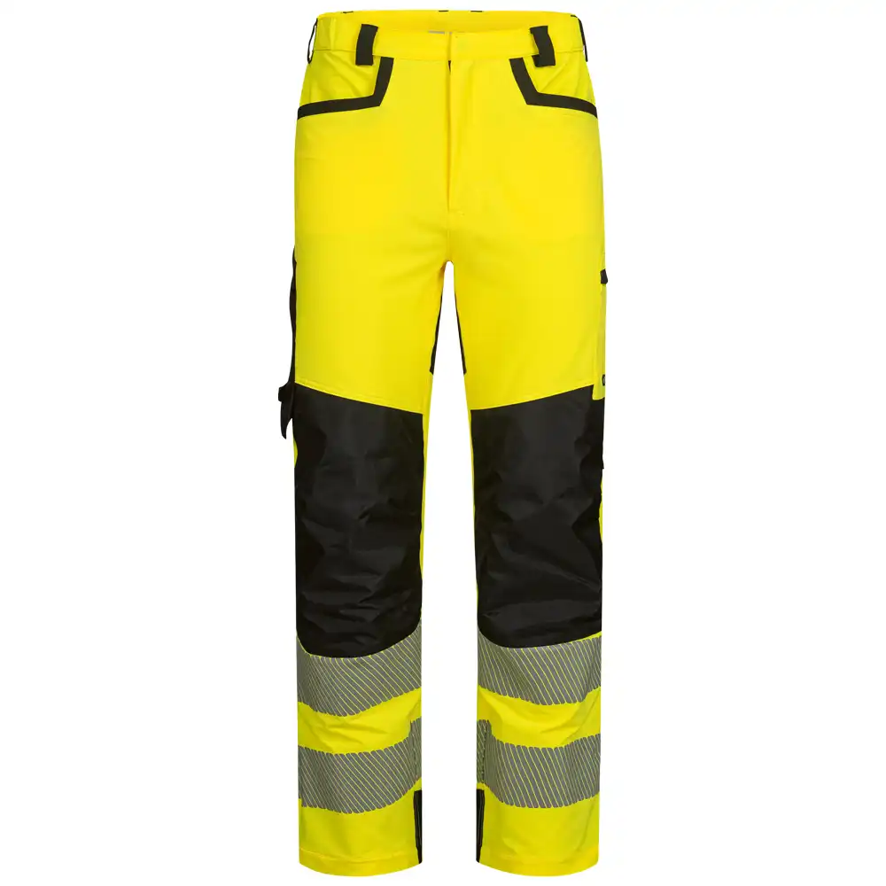 Warnschutz Stretch Bundhose Kl. 2  in gelb/schwarz, 27 - Thumbnail 1