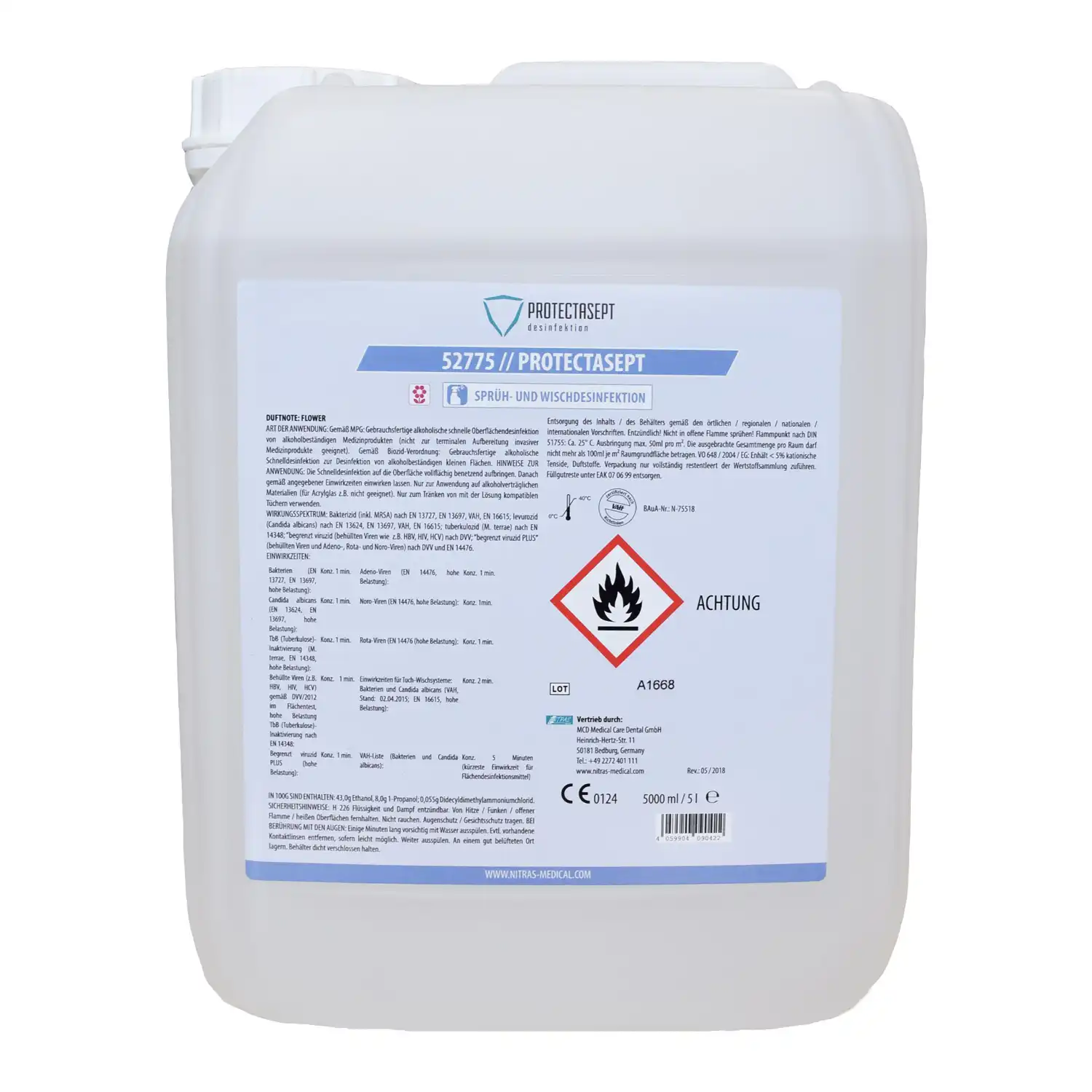 Sprüh- & Wischdesinfektion flower | 5L-Kanister - Bild 1