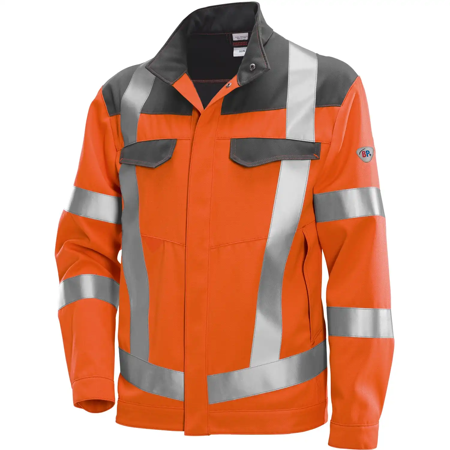 Multinorm Bundjacke "2212-840" Hi-Vis Protect in warnorange/dunkelgrau, 44/46 - Thumbnail 1