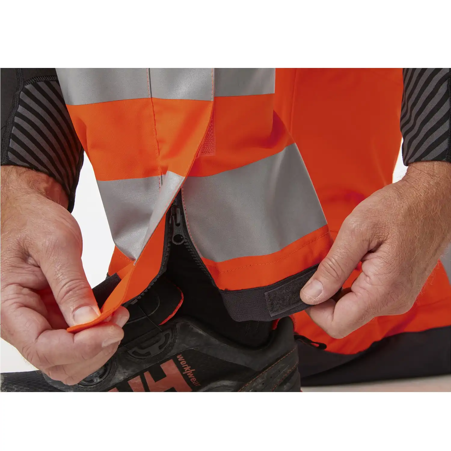 Warnschutz Winter-Handwerkerhose "ALNA 2.0" in orange/schwarz, C44 - Thumbnail 5