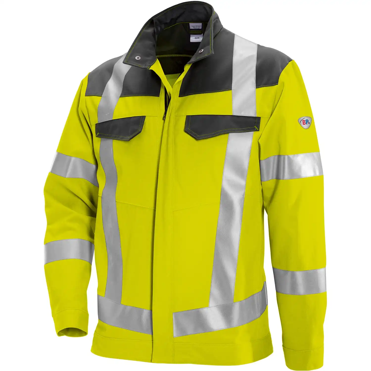 Warnschutz Bundjacke "2012-845" Hi-Vis Comfort in warngelb/dunkelgrau, 44/46 - Thumbnail 1