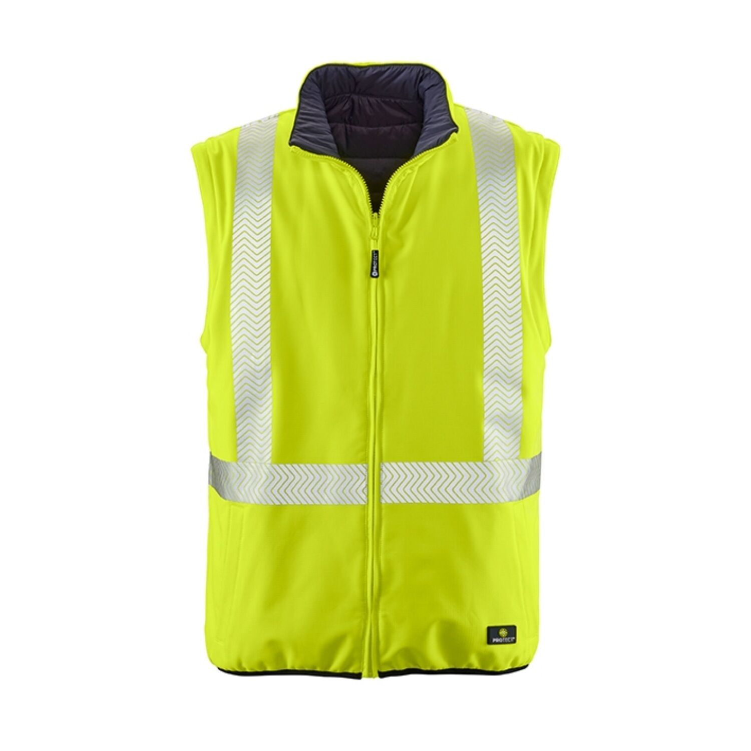 Warnschutz Wende-Softshelljacke RENO gelb in M - Thumbnail 4