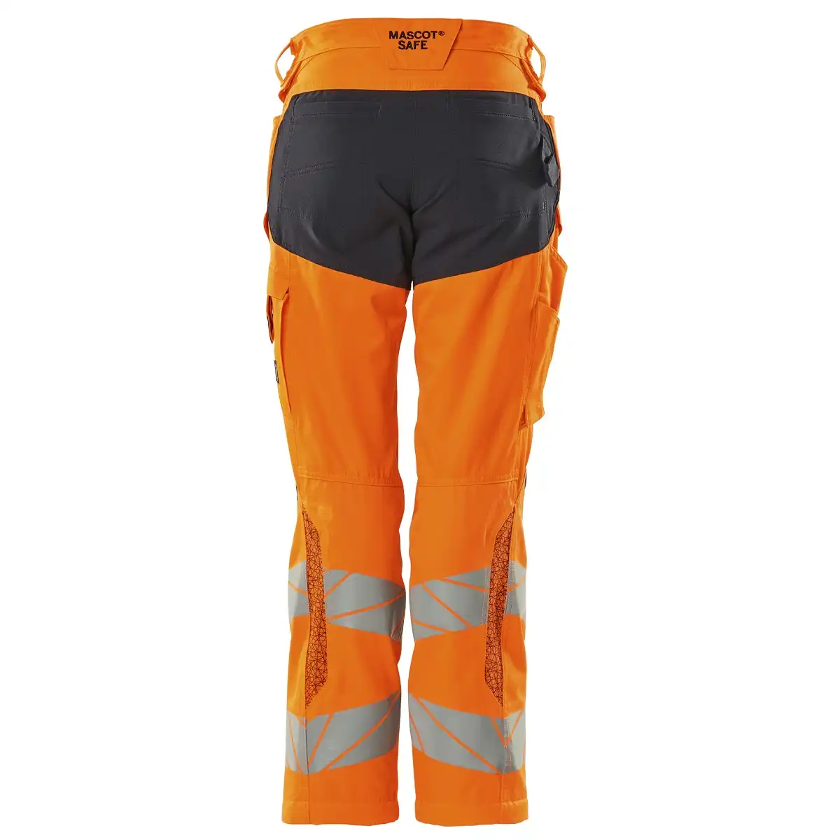 Damen Warnschutz Bundhose Kl. 2 "ACCELERATE SAFE" Diamond in orange/schwarzblau, 76C42 - Thumbnail 2