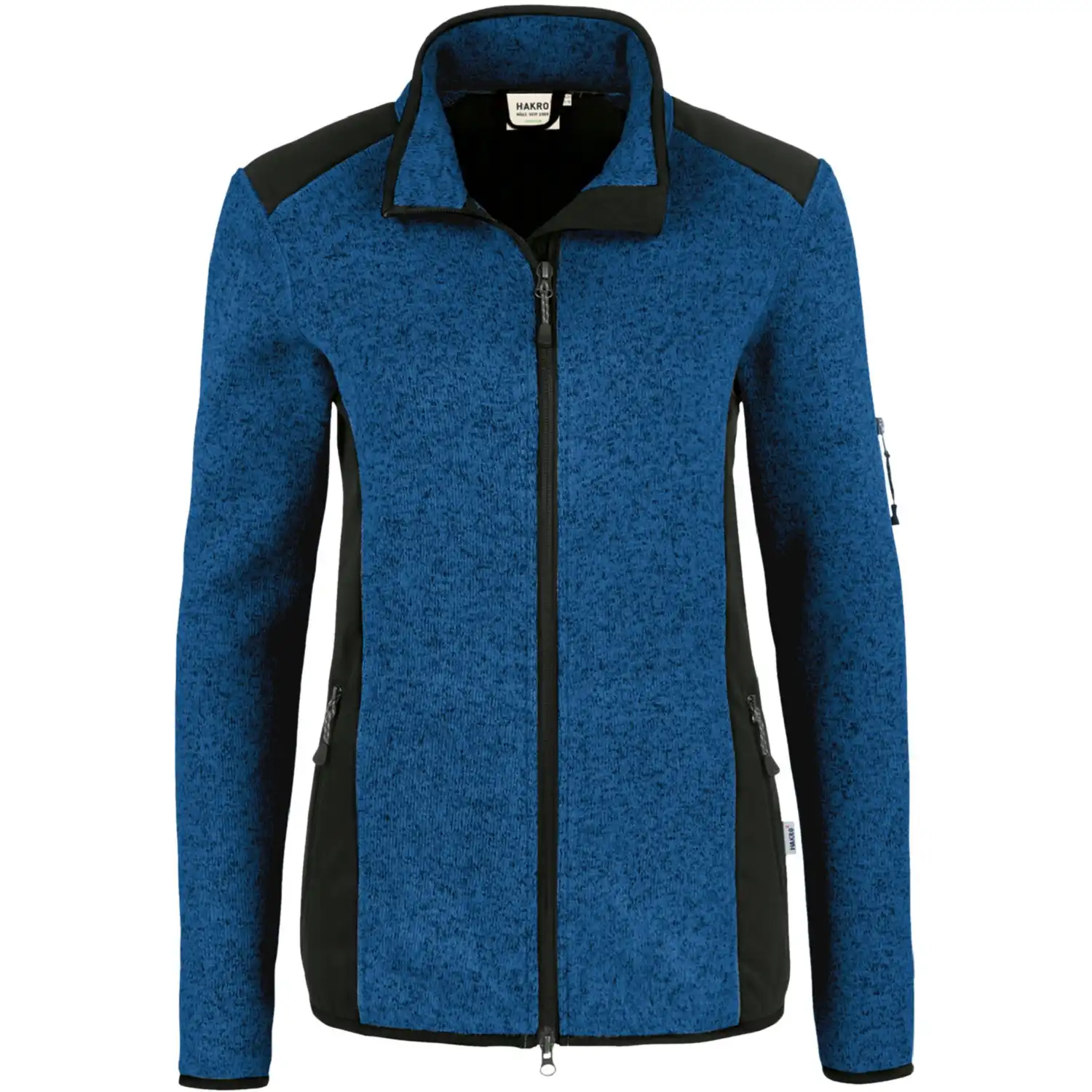 Damen Strickfleece-Jacke "Churchill" 236 in royal, L - Bild 1