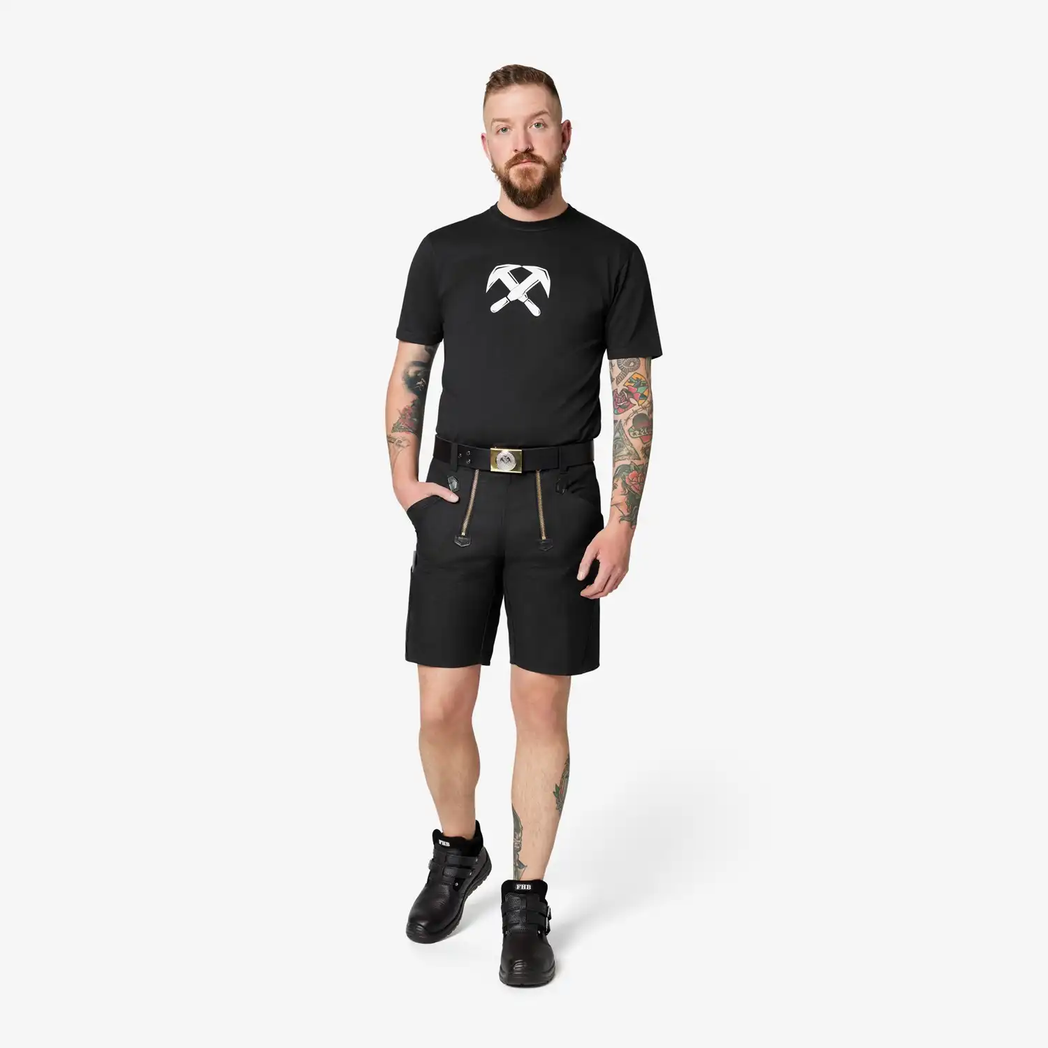 T-Shirt "TILL" Dachdecker in schwarz, XXL - Thumbnail 2