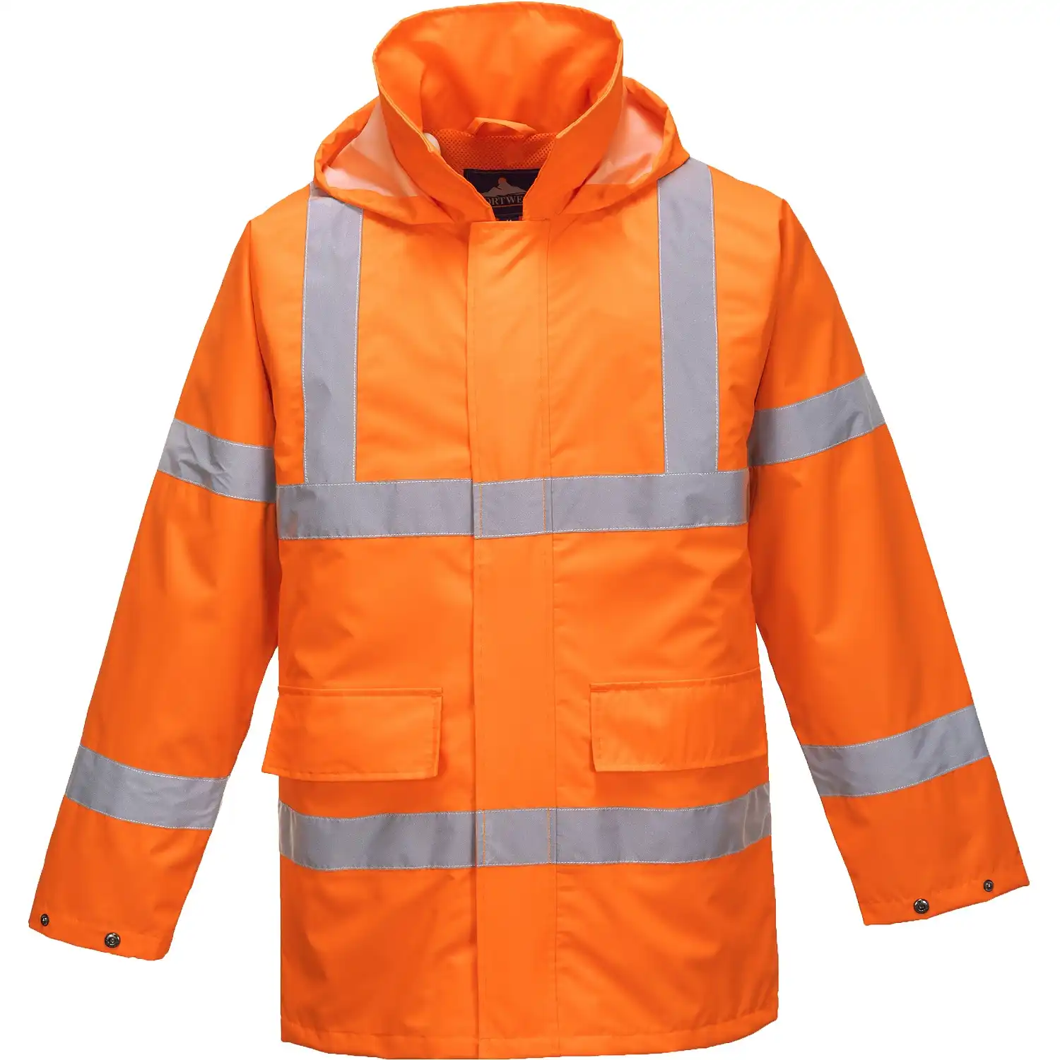 Warnschutz Regenjacke "S160" in Orange, L - Bild 1