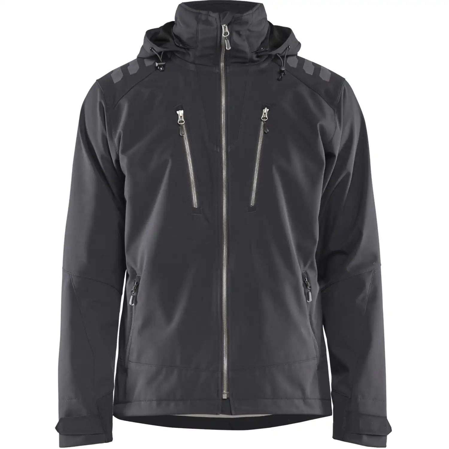 Softshelljacke "4749" in dunkelgrau/schwarz, 3XL - Bild 1