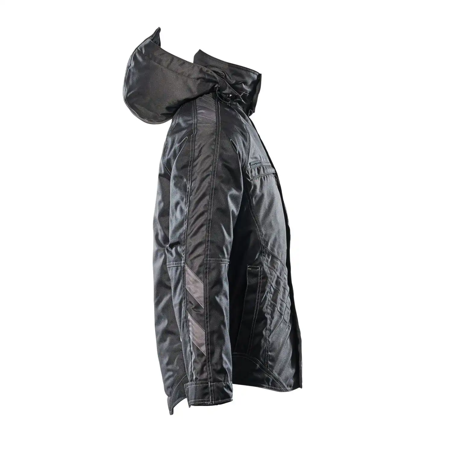 Pilotjacke "FRANKFURT" Unique mehrfarbig in dunkelanthrazit/schwarz, M - Thumbnail 4