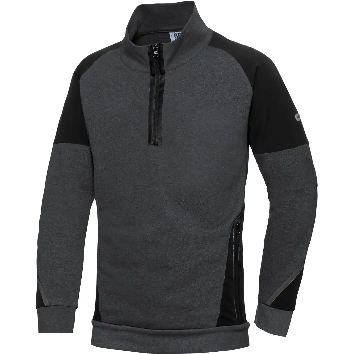 Sweat-Troyer "1828-293" Bplus Modern Stretch in anthrazit/schwarz, L - Bild 1