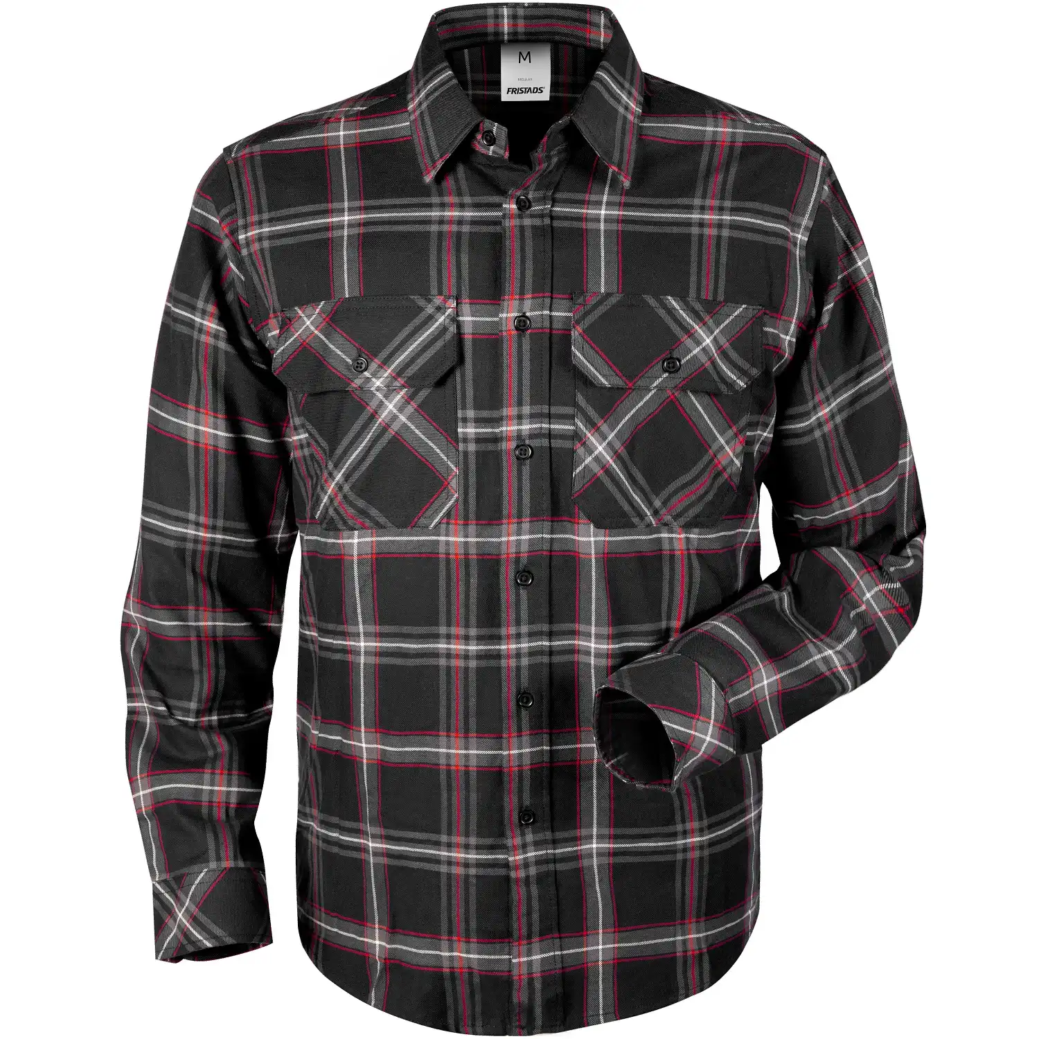 Flanellhemd Langarm "7421 MSF" Klassiker in schwarz, 3XL - Thumbnail 1
