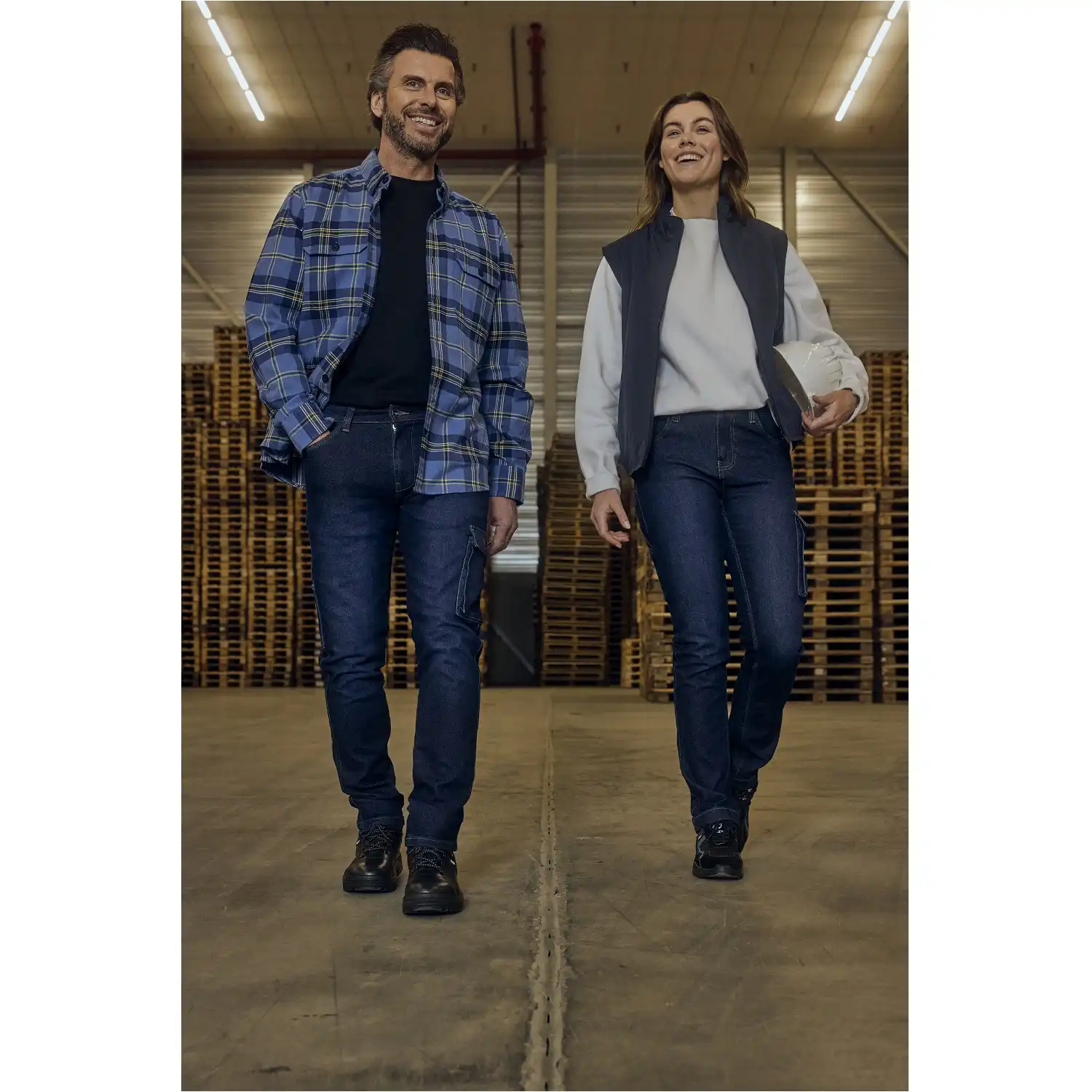Damen Stretch Jeans "LAURA" X34 dark blue in W40L30 - Thumbnail 6