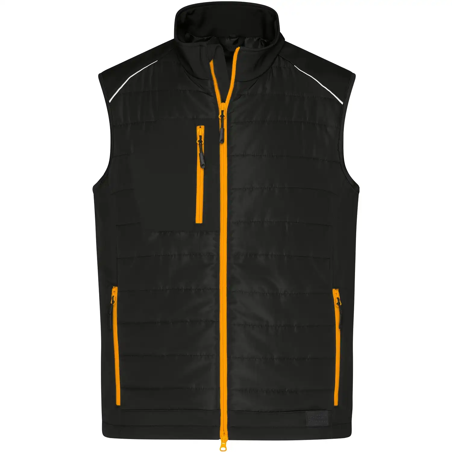 Hybridweste "JN1822" in black/orange, 3XL - Bild 1