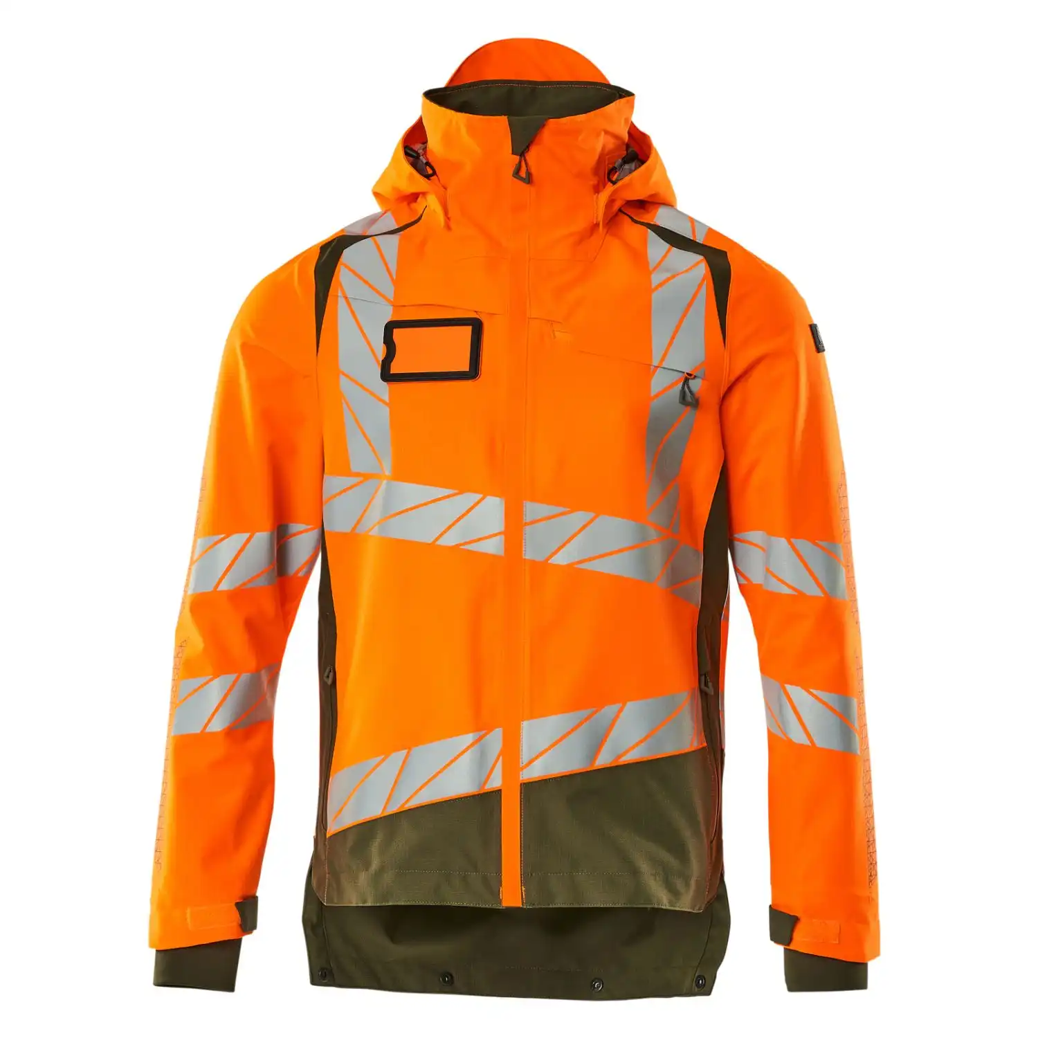 Warnschutz Regenjacke zweifarbig "ACCELERATE SAFE" in orange/moosgrün, XXL - Thumbnail 1