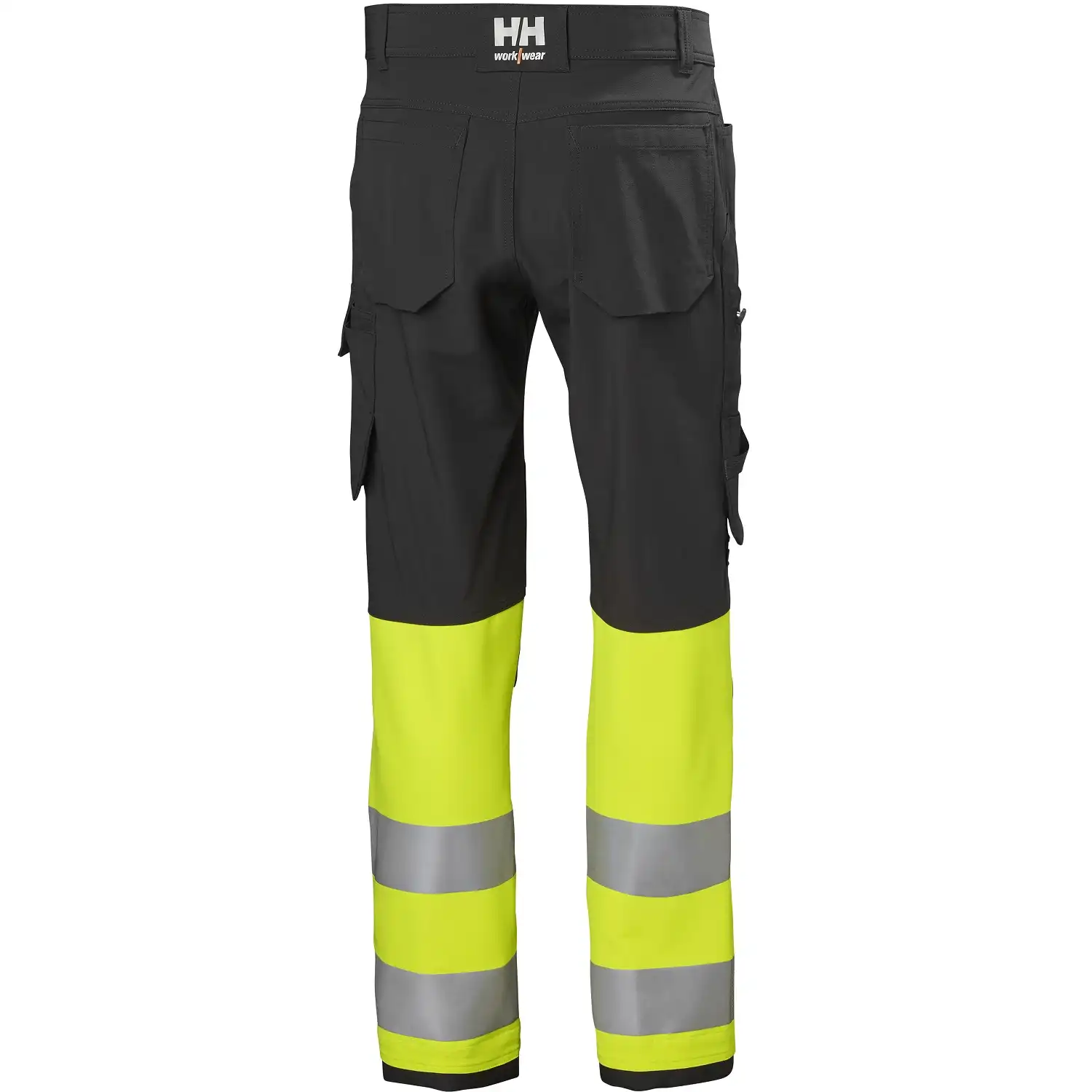 Stretch Warnschutz Bundhose "ALNA 4X" Kl.1 in gelb/schwarz, C48 - Thumbnail 2