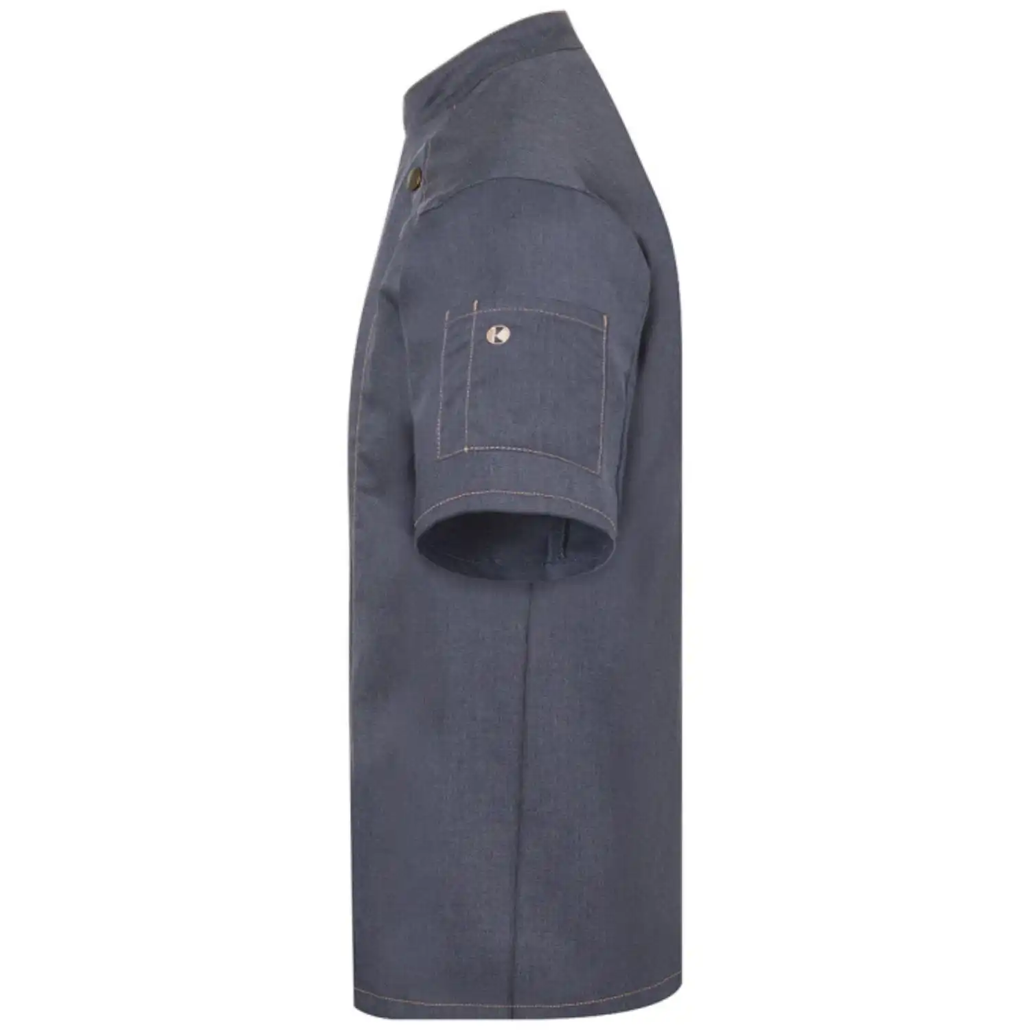 Herren Kochjacke Jeans "JM 32" in 46, vintage schwarz - Thumbnail 4