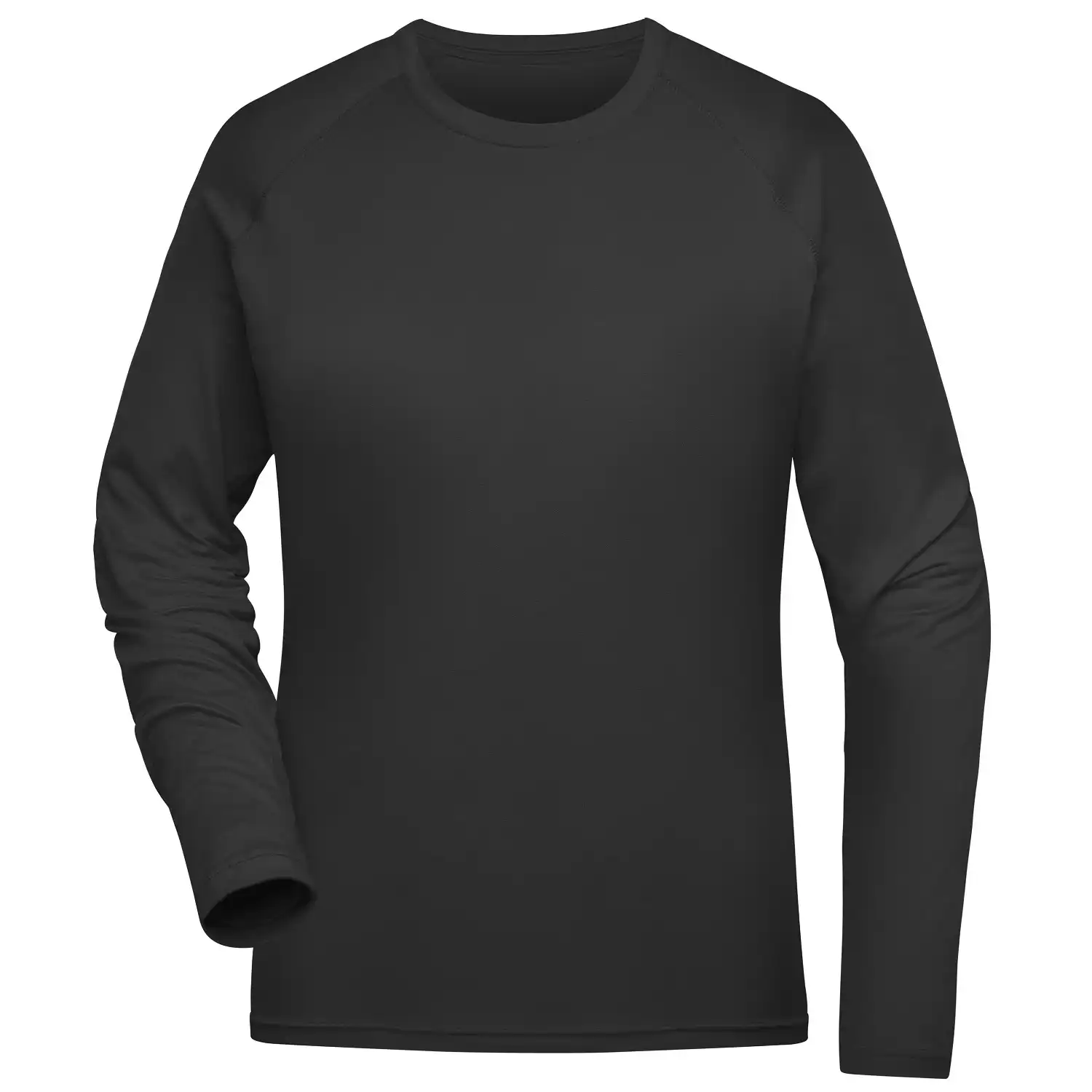 Damen Langarm Funktionsshirt"JN521" in black, L - Thumbnail 1