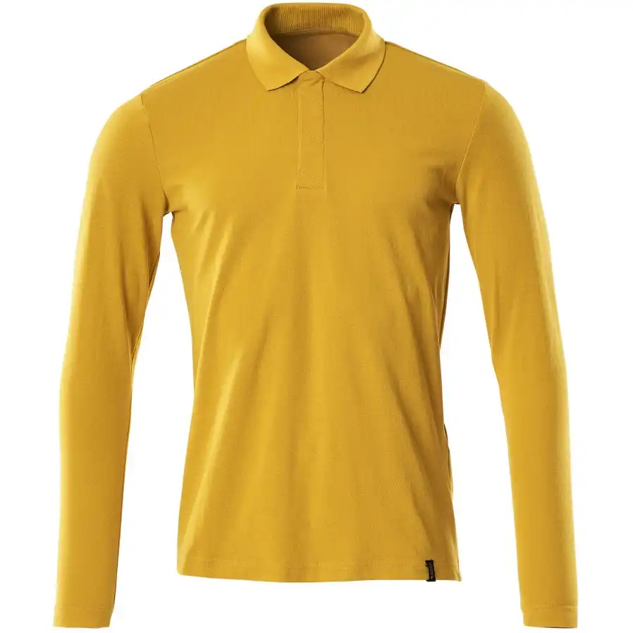 Polo Langarm-Shirt "20483" Crossover in currygelb, XS - Bild 1