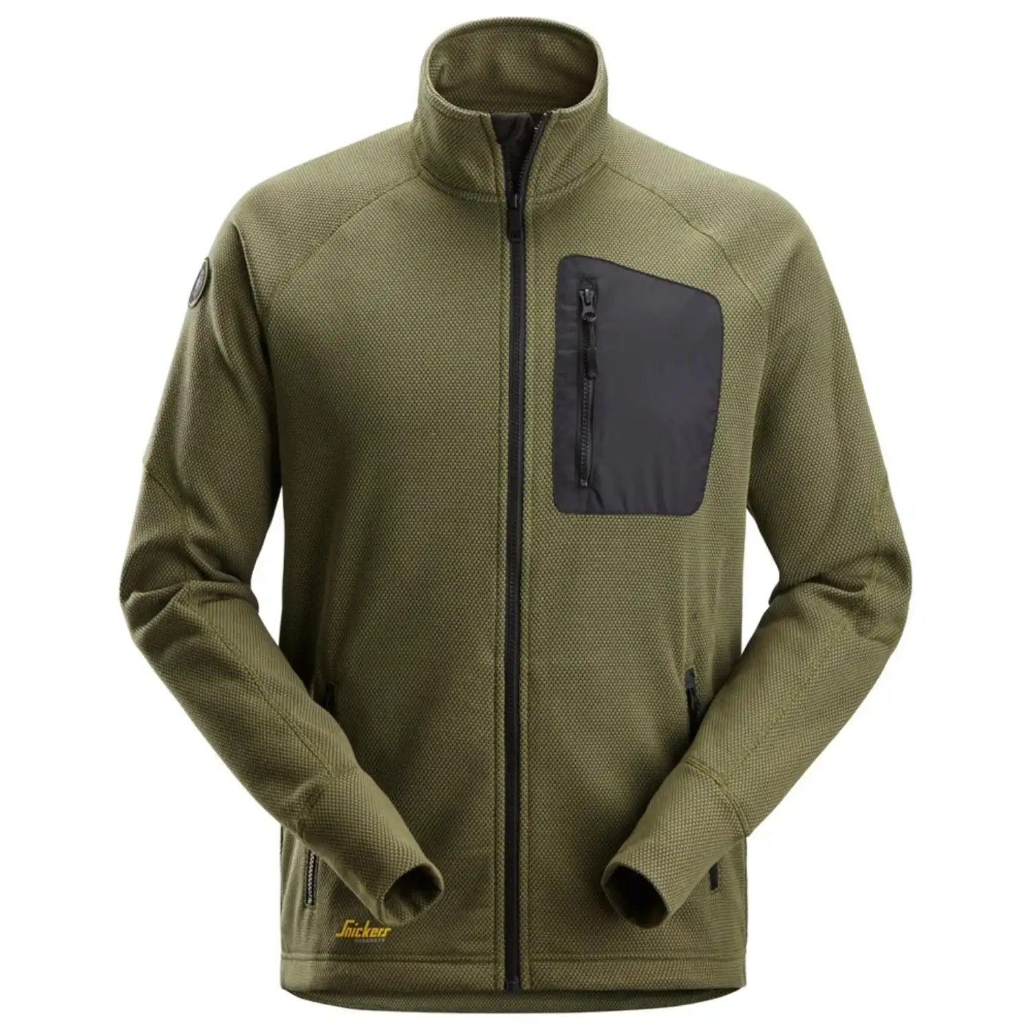 Fleece-Arbeitsjacke "FlexiWork" in khaki, L - Thumbnail 1