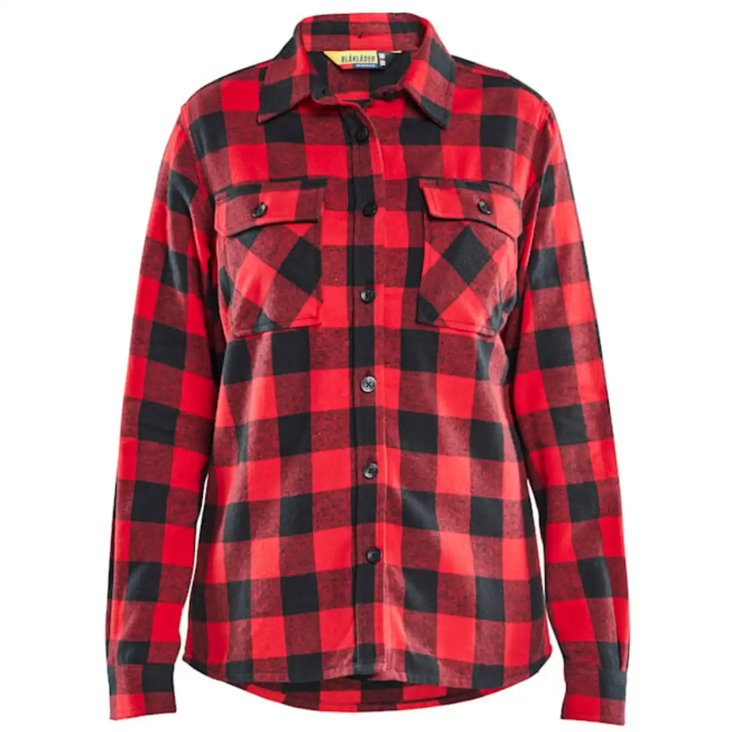 Damen Flanellhemd "STRIKER" in rot/schwarz, 3XL - Thumbnail 1