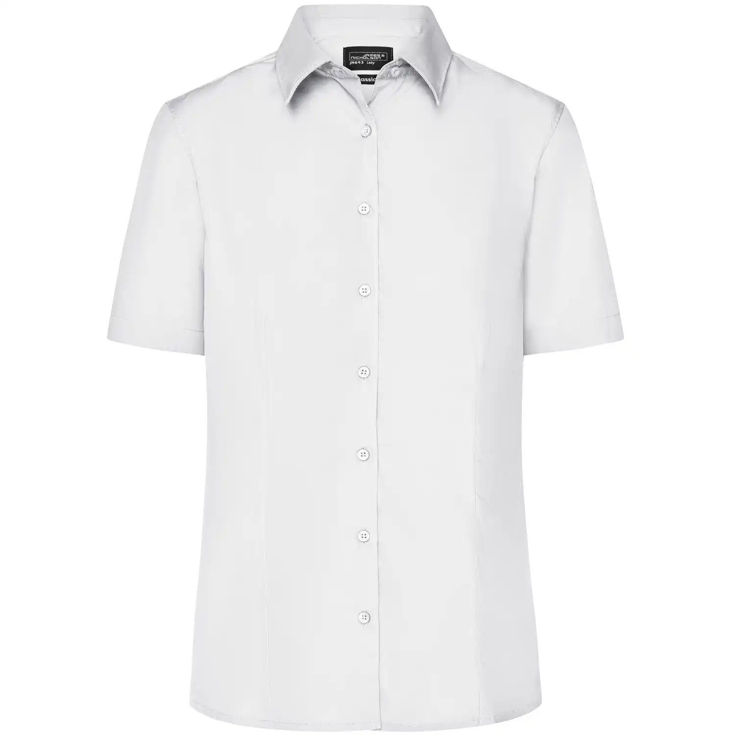 Damen Business-Bluse kurzarm "JN643" in white, 3XL - Thumbnail 1