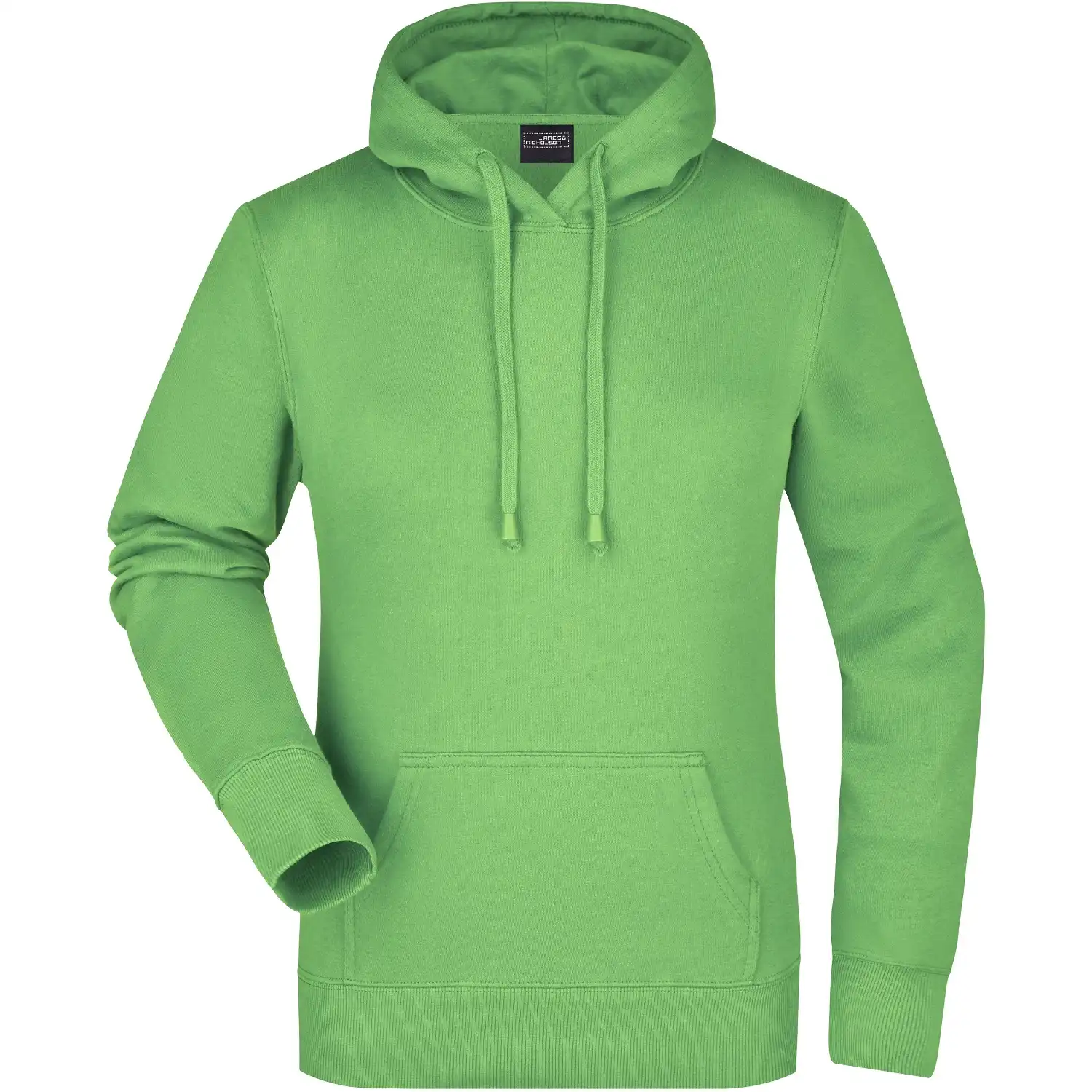 Damen Kapuzensweatshirt "JN051" in lime green, L - Bild 1