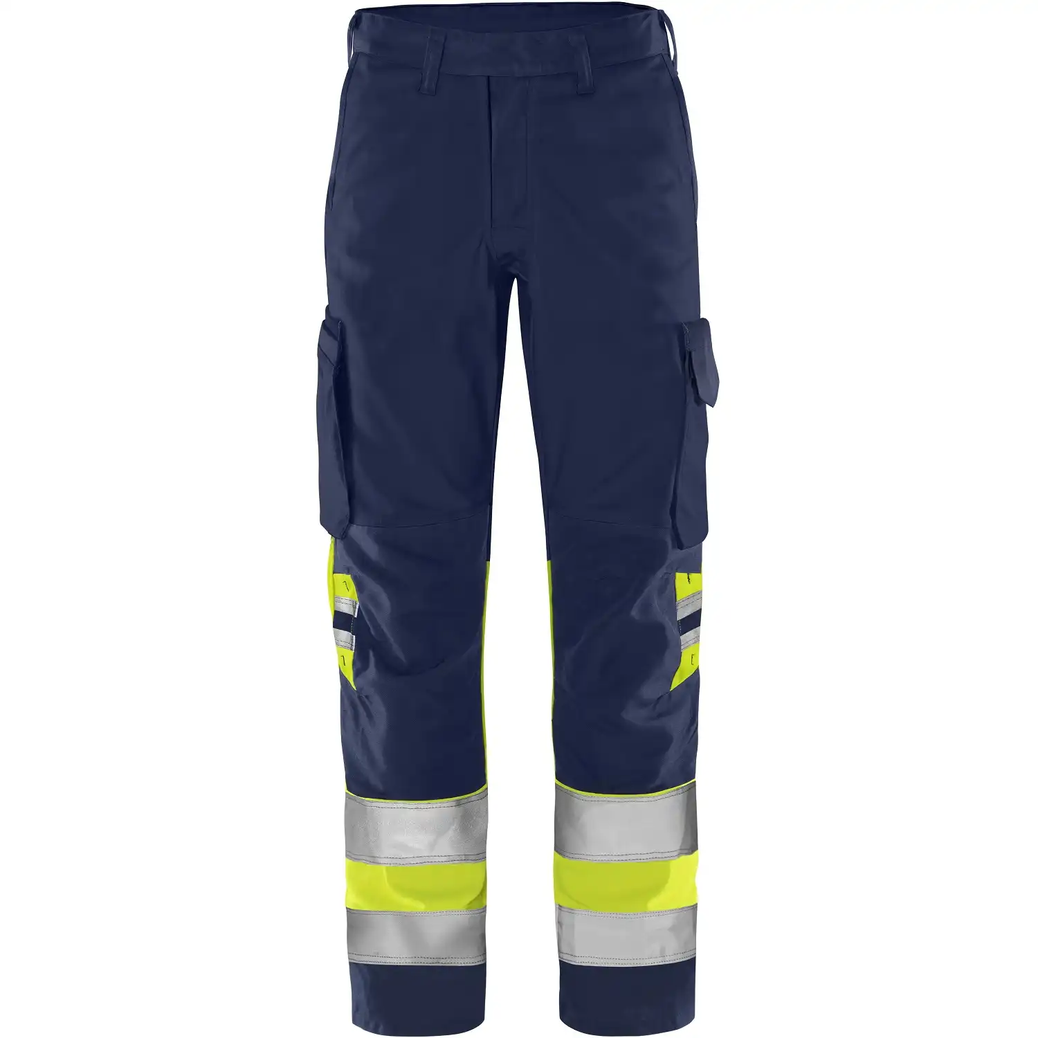 Warnschutz Servicehose Kl. 1 "2668 GPLU" Green Trofta in gelb/marine, C50 - Thumbnail 1