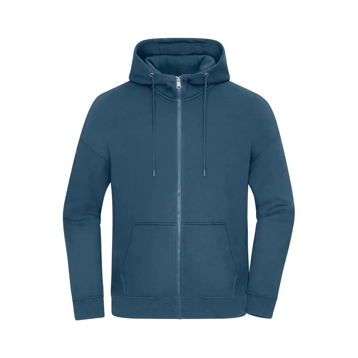 Unisex Kapuzen-Sweatjacke "OVERSIZED HOODED JACKET" 8043 in blue, M - Thumbnail 1