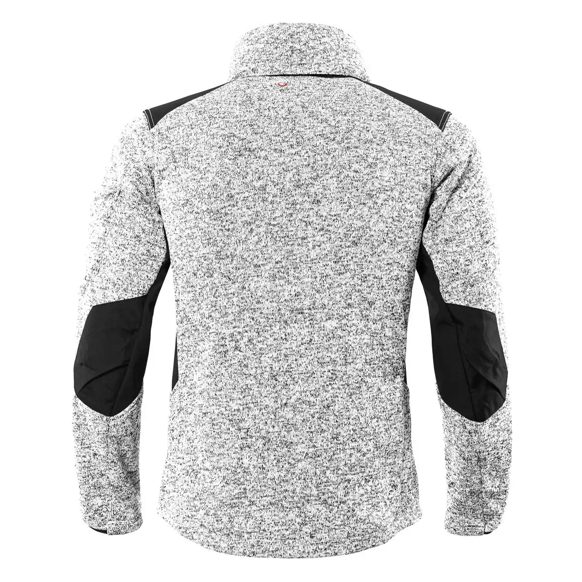 Strickfleece-Jacke "PROTECTANO" in weiß/meliert, L - Thumbnail 2