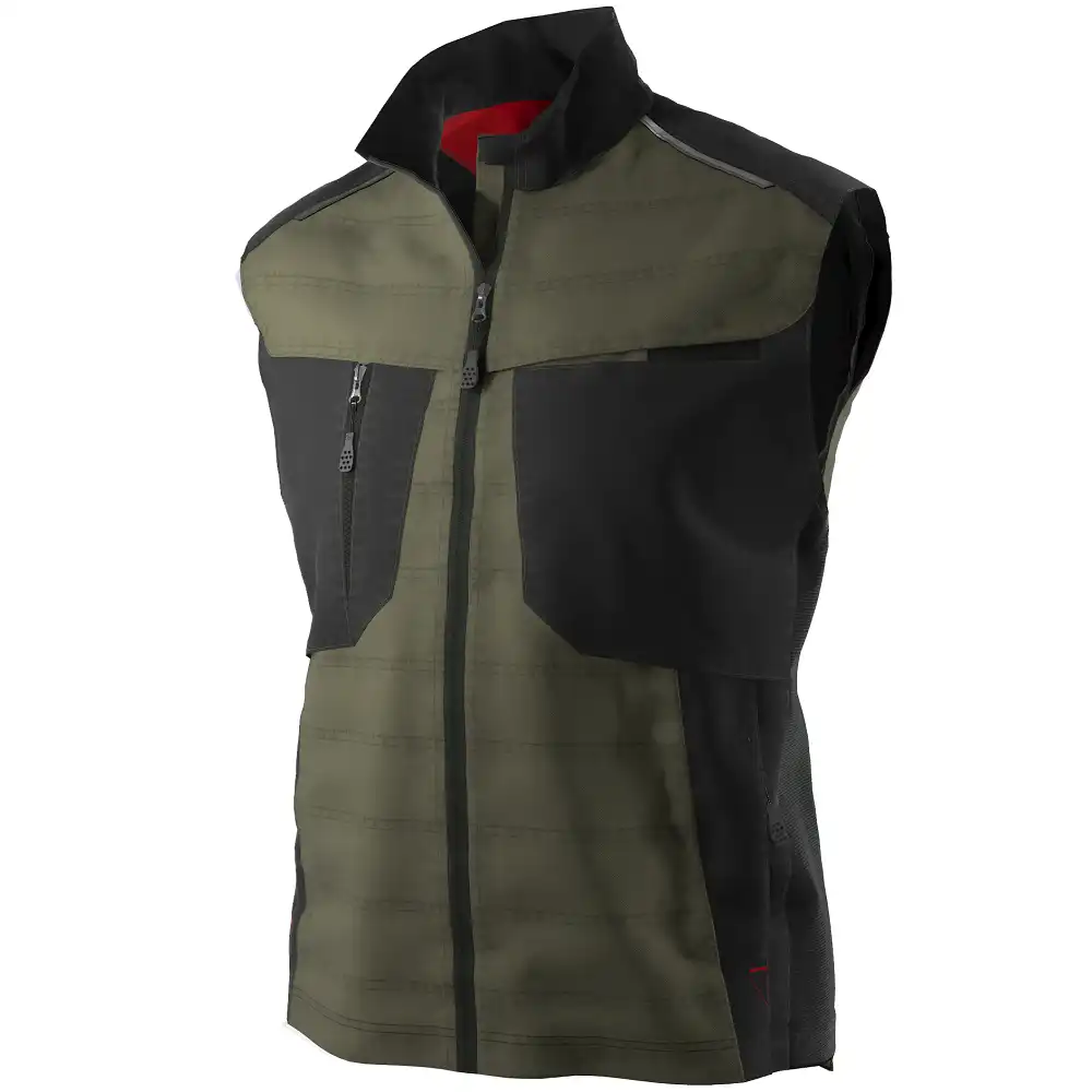 Thermoweste "1819-565" BPlus Green in oliv/schwarz, L - Thumbnail 1