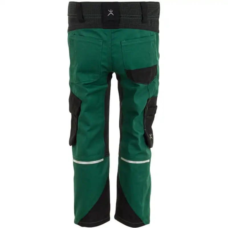 Kinder Stretch-Bundhose "Norit" in grün/schwarz, 110/116 - Thumbnail 2