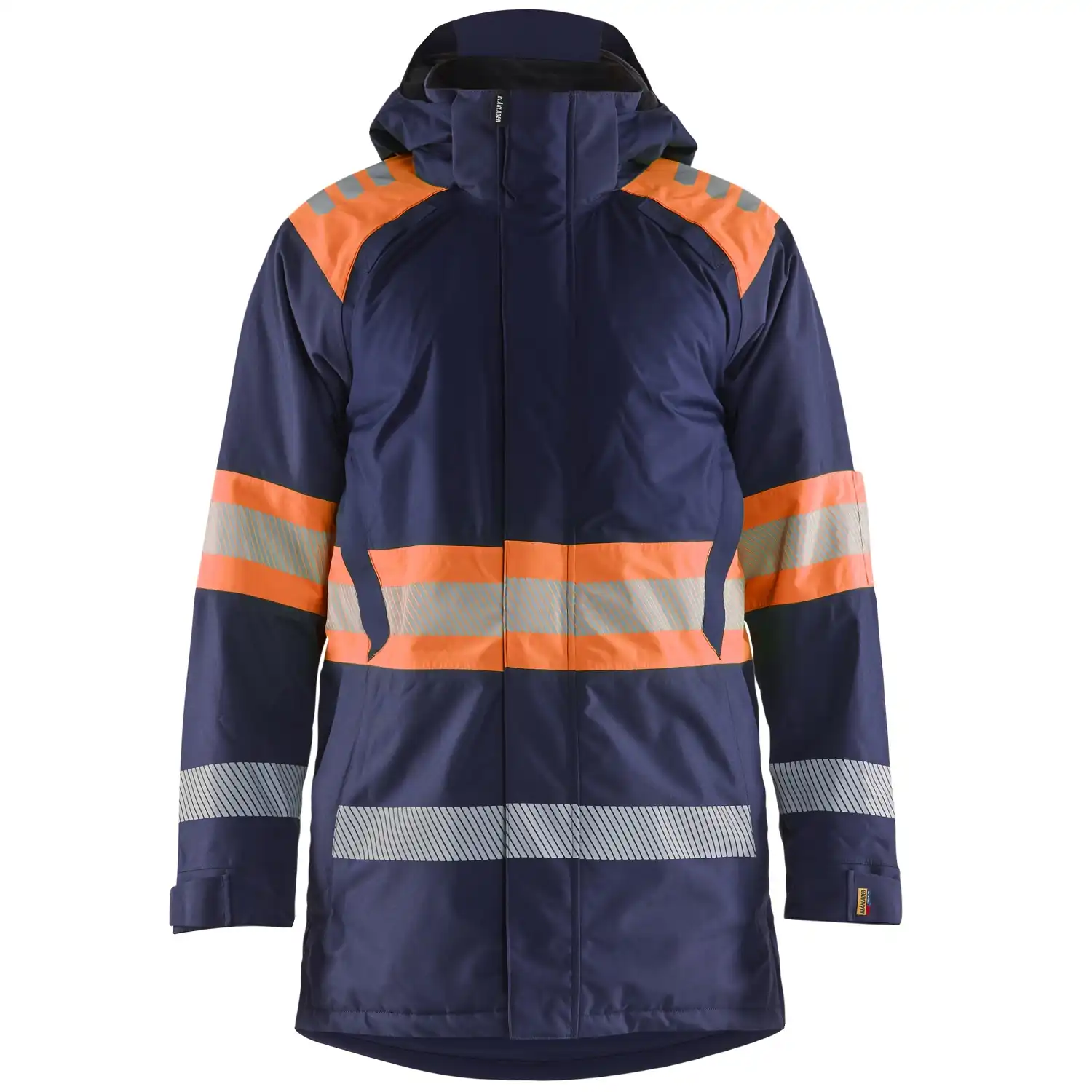 Warnschutz Winterparka Kl. 1 "4485" in marine/orange, 3XL - Thumbnail 1