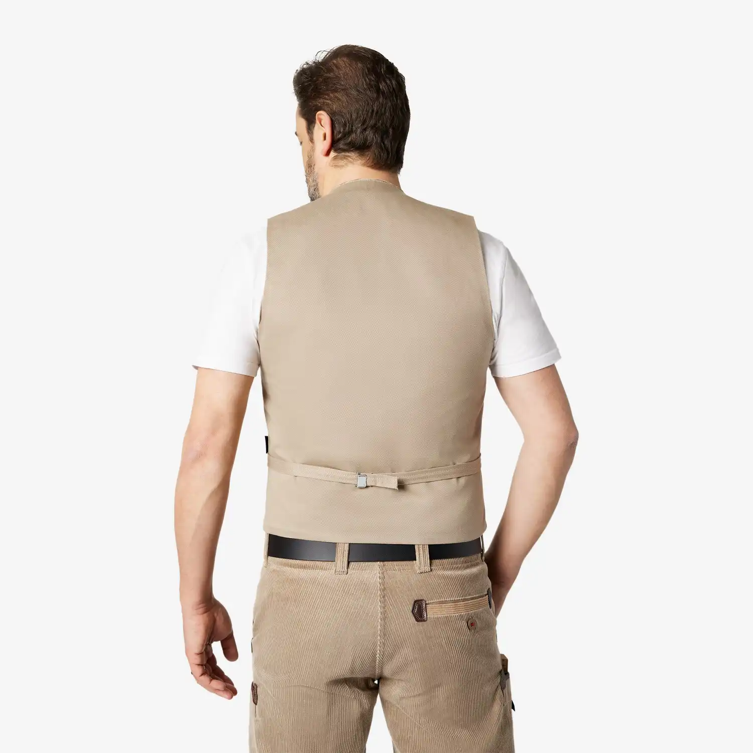 Zunftweste Genuacord "HAGEN" in beige, 44 - Thumbnail 2