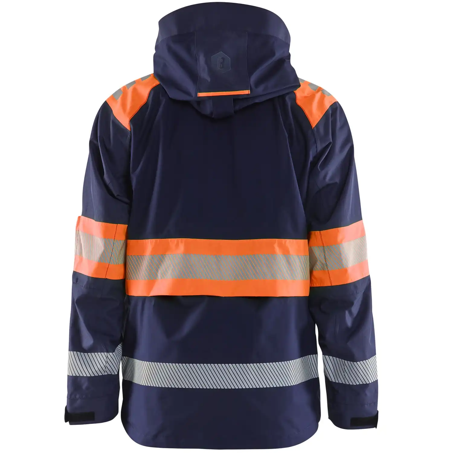 Warnschutz Regenjacke Kl. 1 "4420" in marine/orange, 3XL - Thumbnail 2
