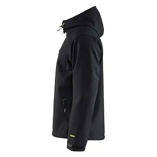 Softshelljacke "4949" in schwarz/grün, L - Thumbnail 3