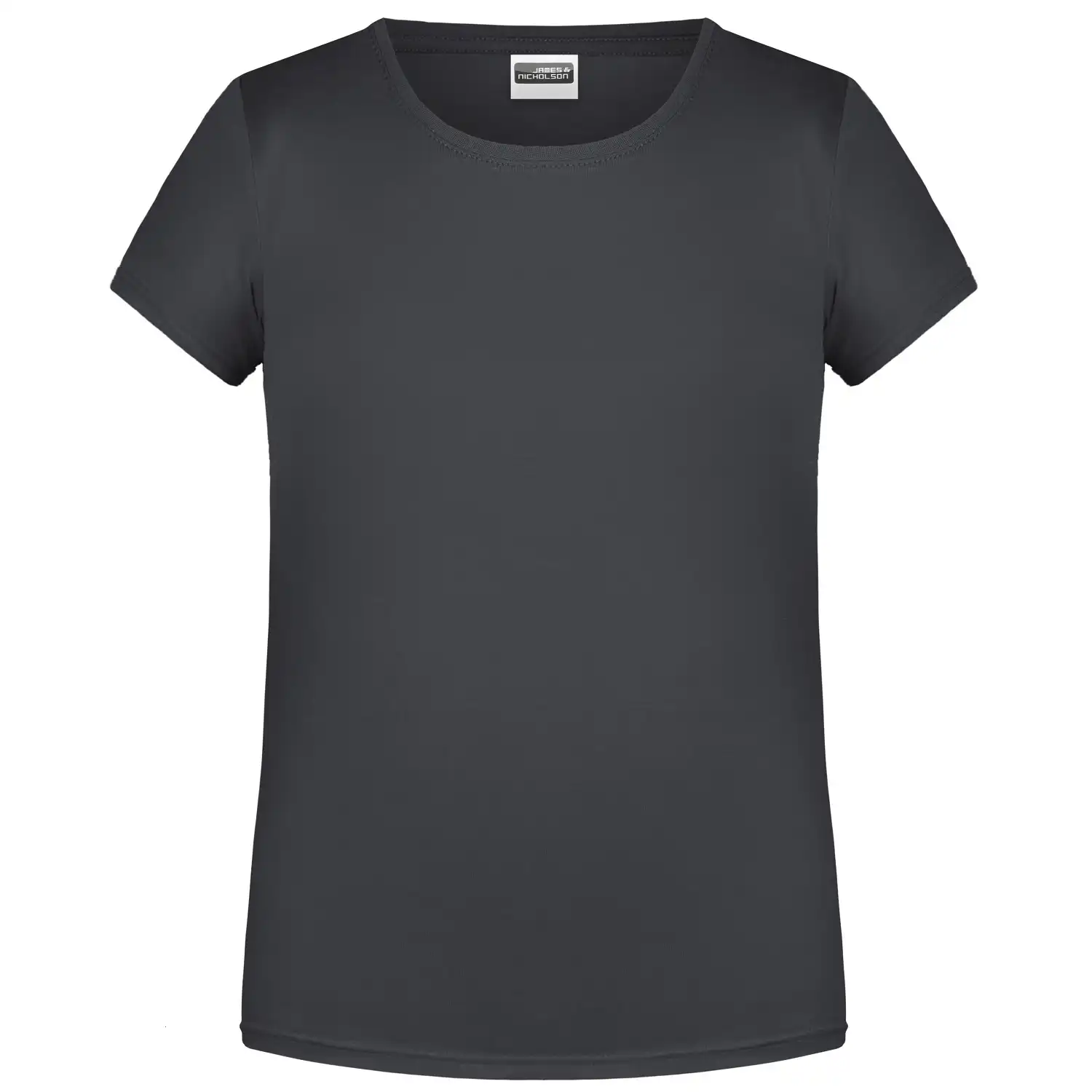 Mädchen Basic T-Shirt "8007G" in graphite, L - Thumbnail 1