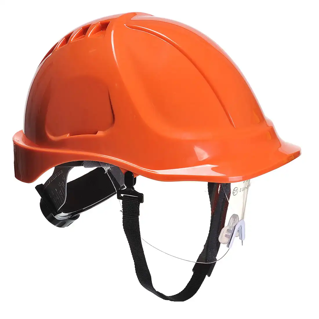 Schutzhelm mit Visier Endurance Plus PW54 in Orange - Thumbnail 1