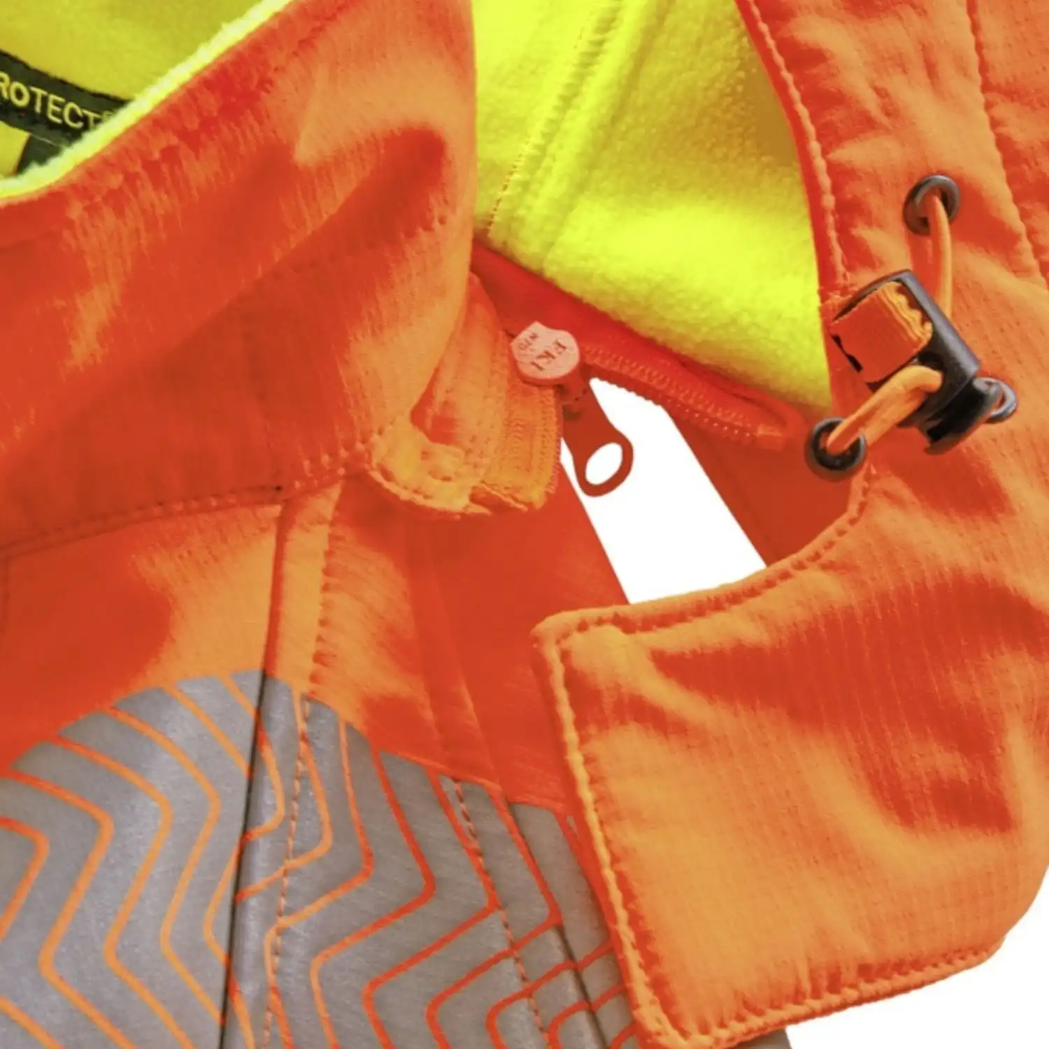 Warnschutz Softshelljacke "HOUSTON" in orange/gelb, XL - Thumbnail 5