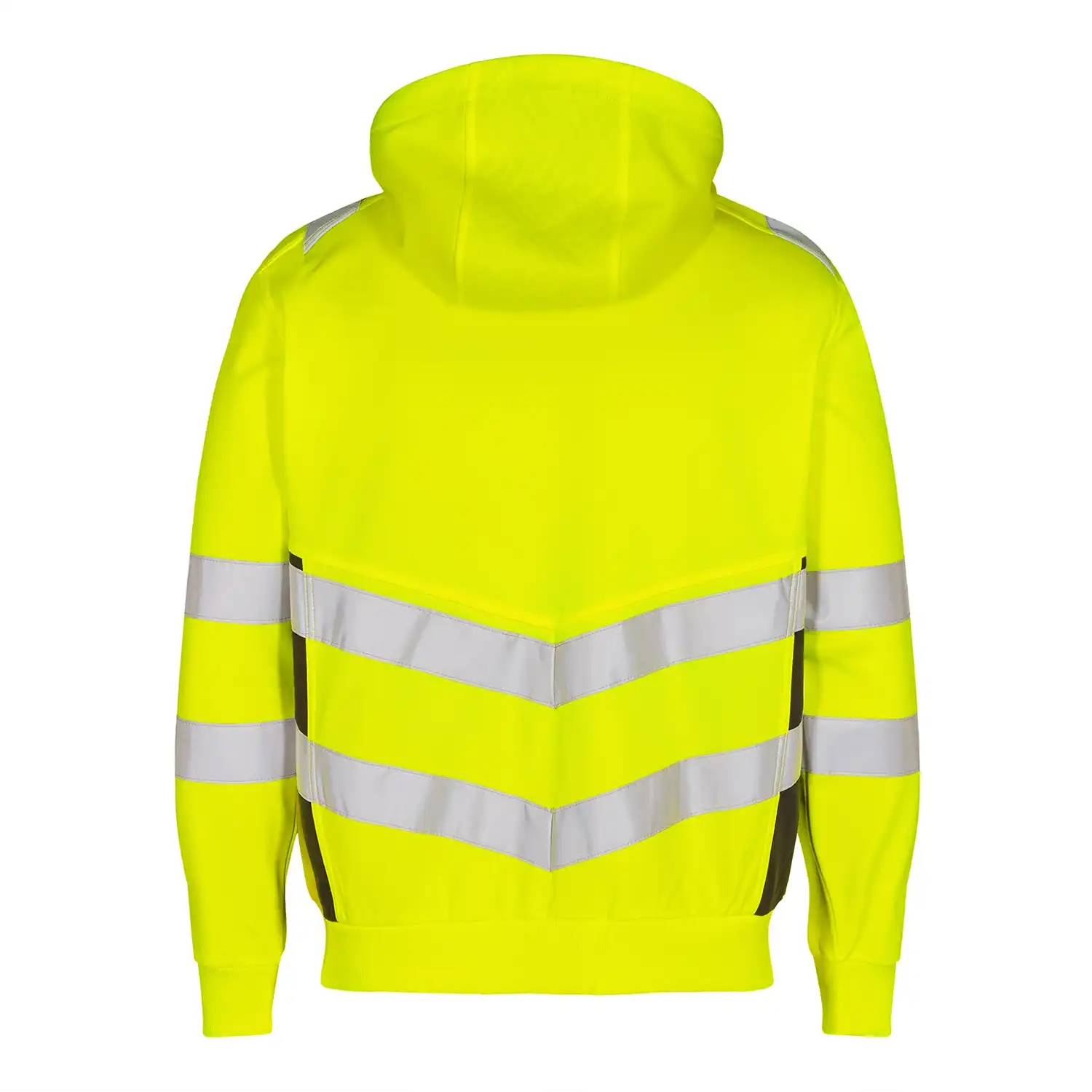 Warnschutz Kapuzen Sweatjacke "8025-241" Safety Kl. 2 in gelb/schwarz, 3XL - Bild 1