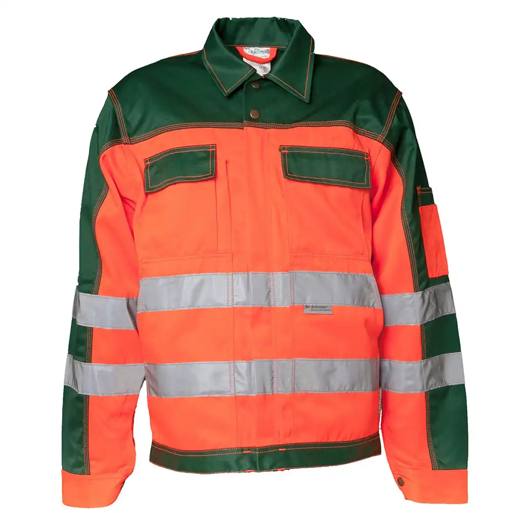 Warnschutz Bundjacke "KONTRAST" in orange/grün, 42 - Thumbnail 1