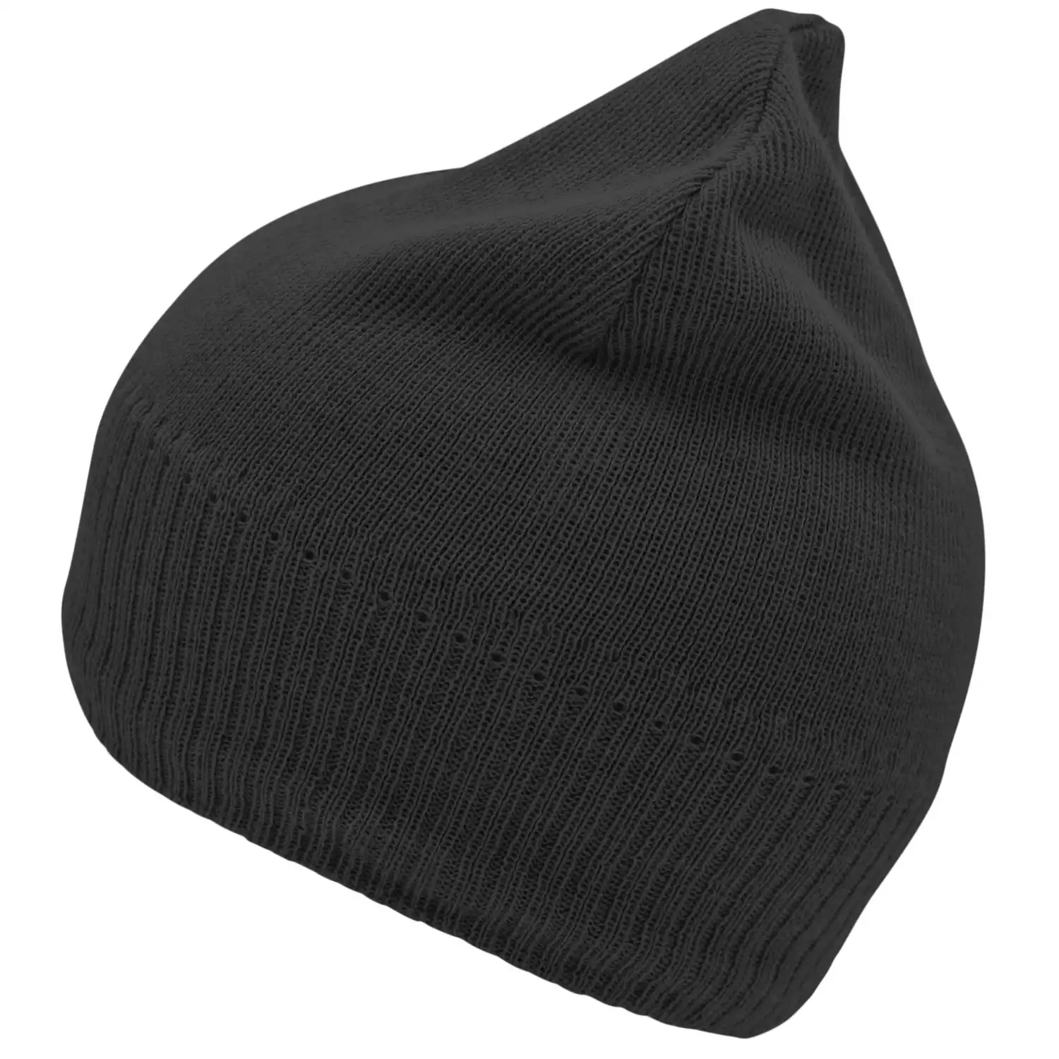 Strickmütze "MB7925" Fleece-Futter in black - Thumbnail 1